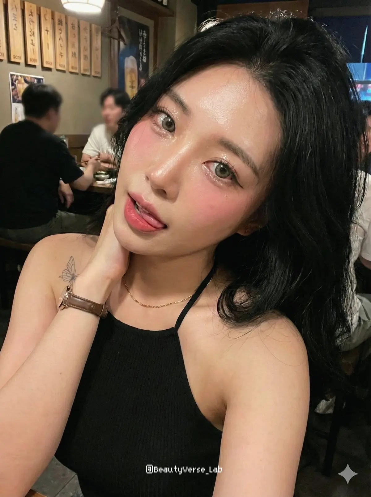 {
  "subject": {
    "type": "stunning_East_Asian_woman_with