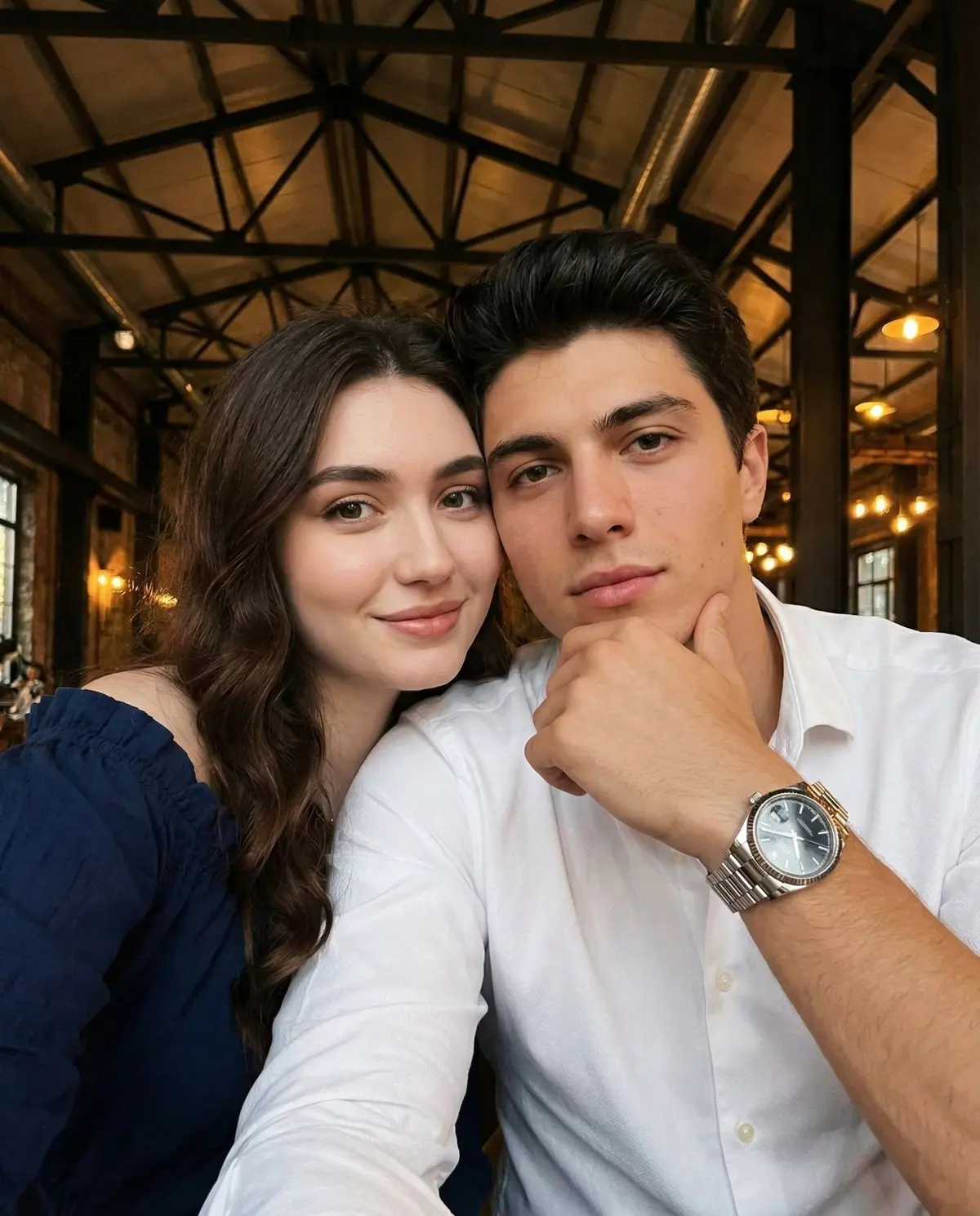{ "scene_type": "indoor close-up lifestyle selfie", "setting