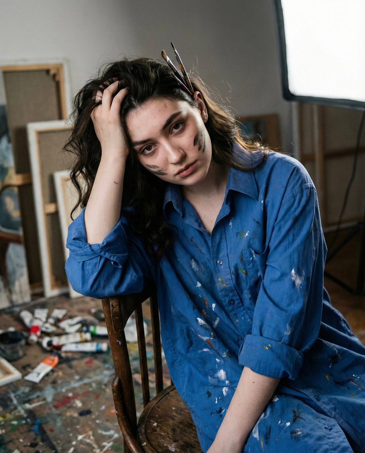 • Concept: Artistic lifestyle, face preserved, tactile-provo