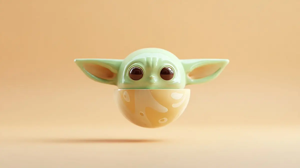 3d render of a plasticine [pop culture object, symbol, or el