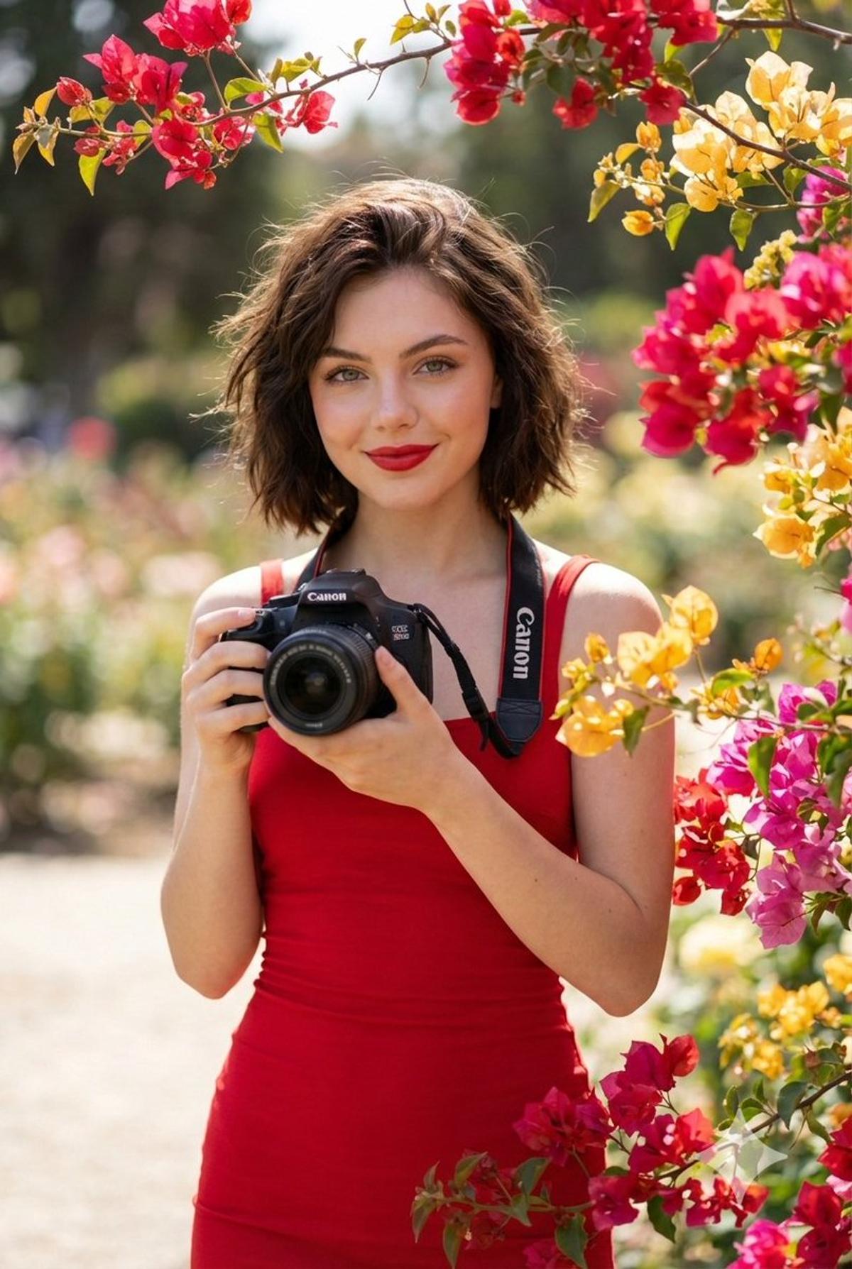 Create hyper-realistic 16k quality image of A young woman wi
