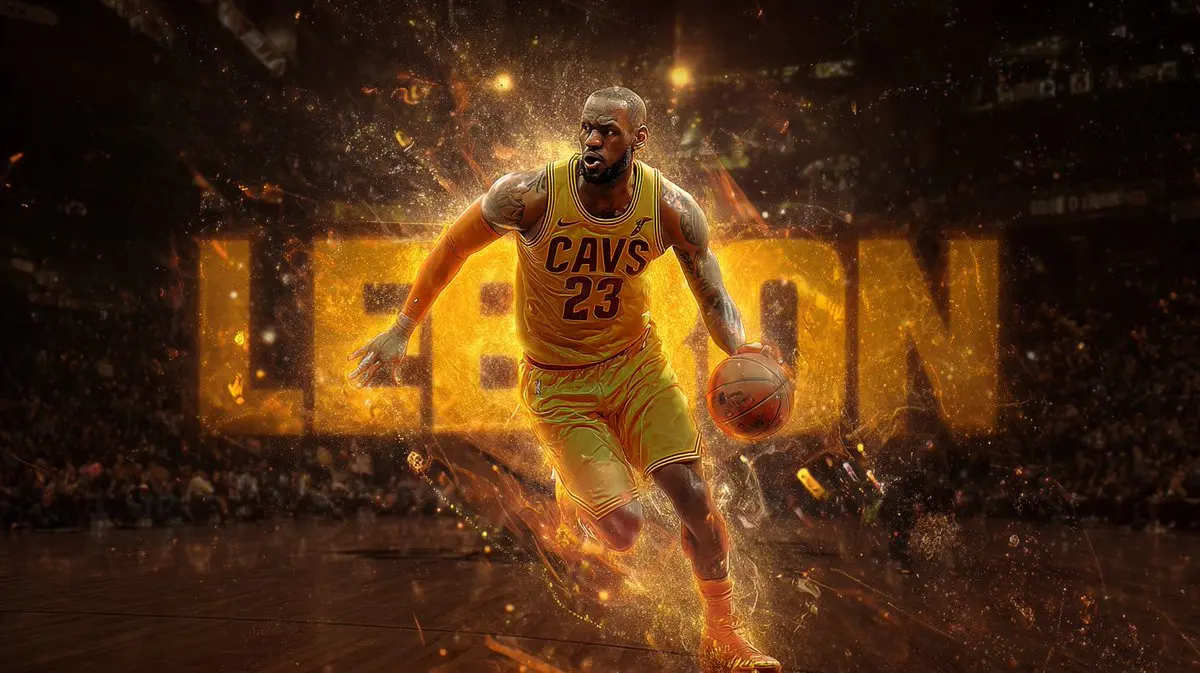 an epic movie poster-style illustration of [athlete name per