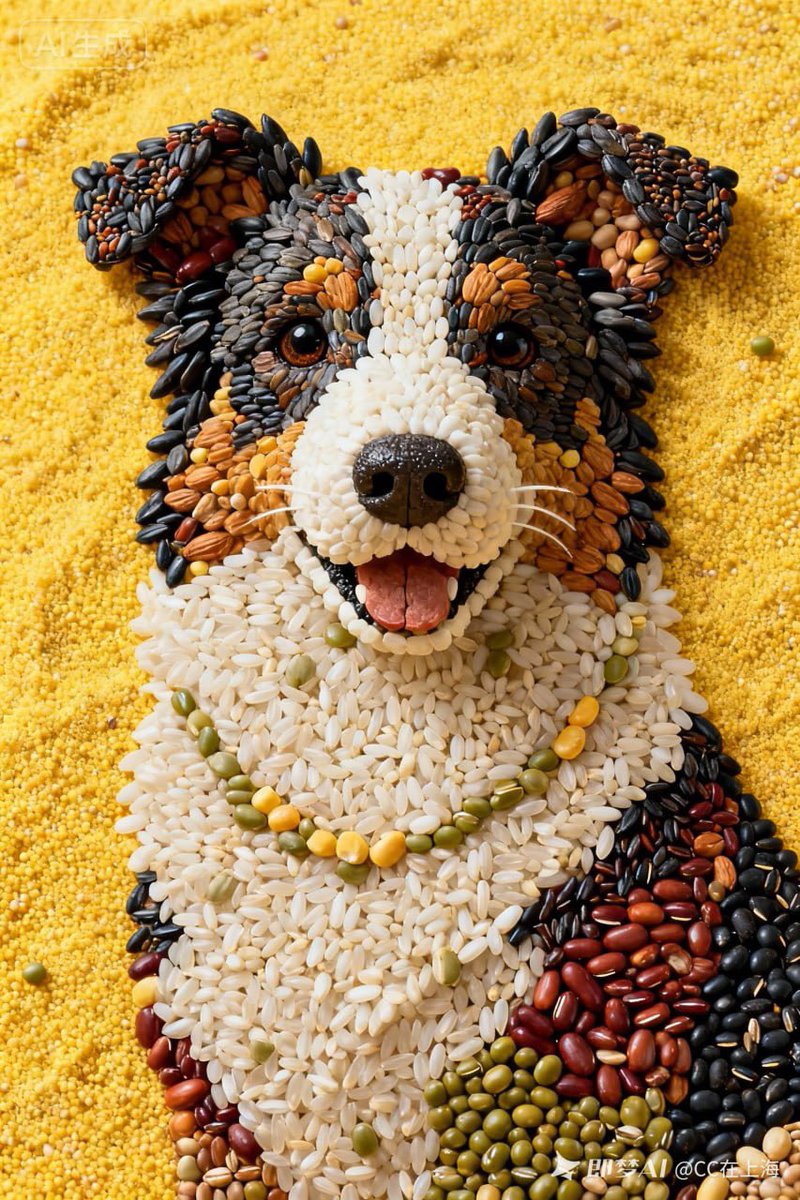 A masterpiece by a world-renowned master of grain painting,