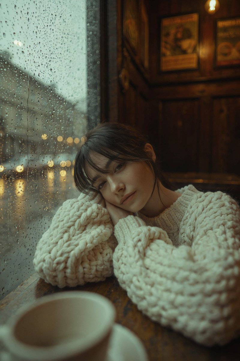 A cinematic, high-resolution portrait of a young woman with