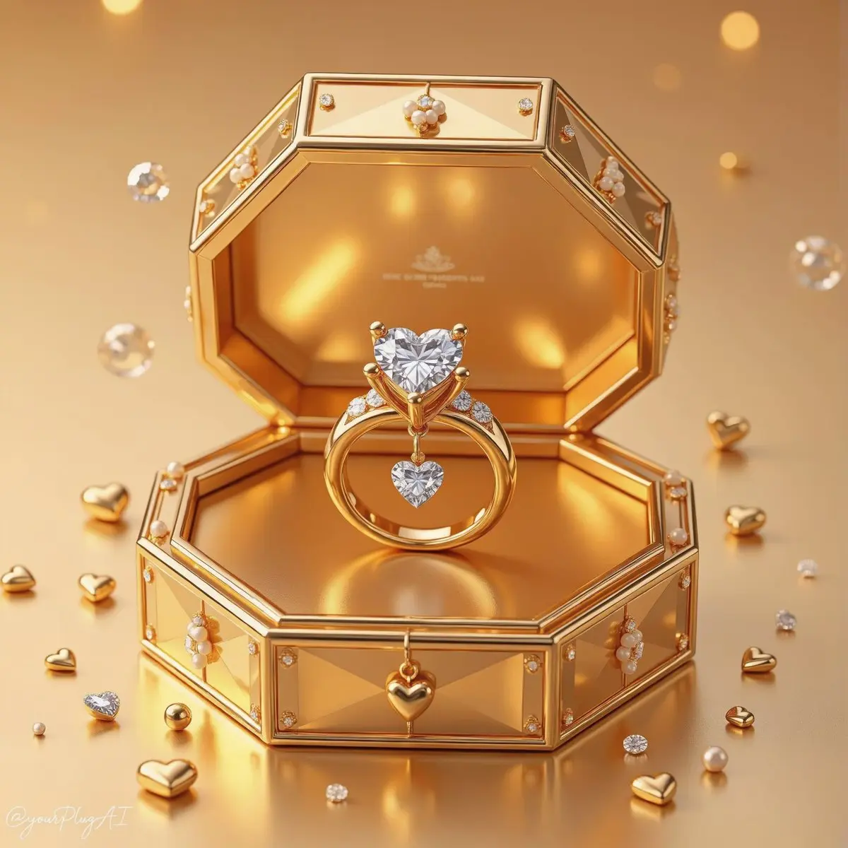Create a hyper-realistic luxury product photography scene fe