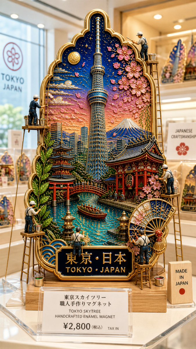 Ultra-premium cloisonné enamel collectible fridge magnet dis
