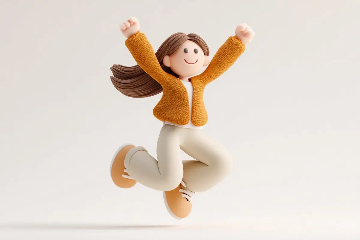Cute 3D render of a [subject], matte surface, kneaded clay i