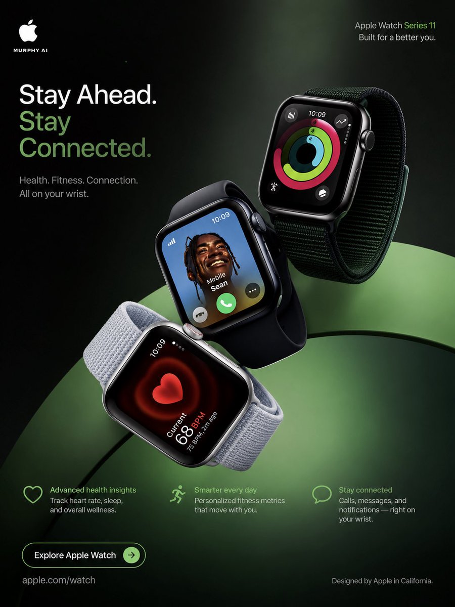Ultra-premium 4:5 vertical luxury campaign poster for Apple