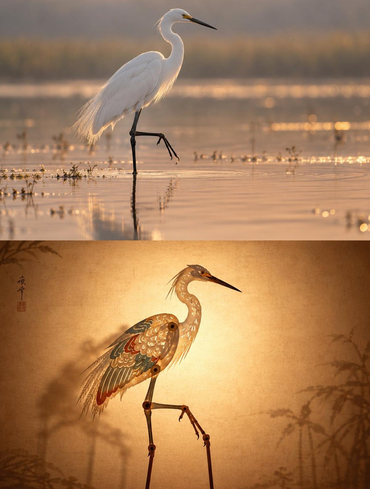 Photographs Reimagined as Chinese Shadow Puppets