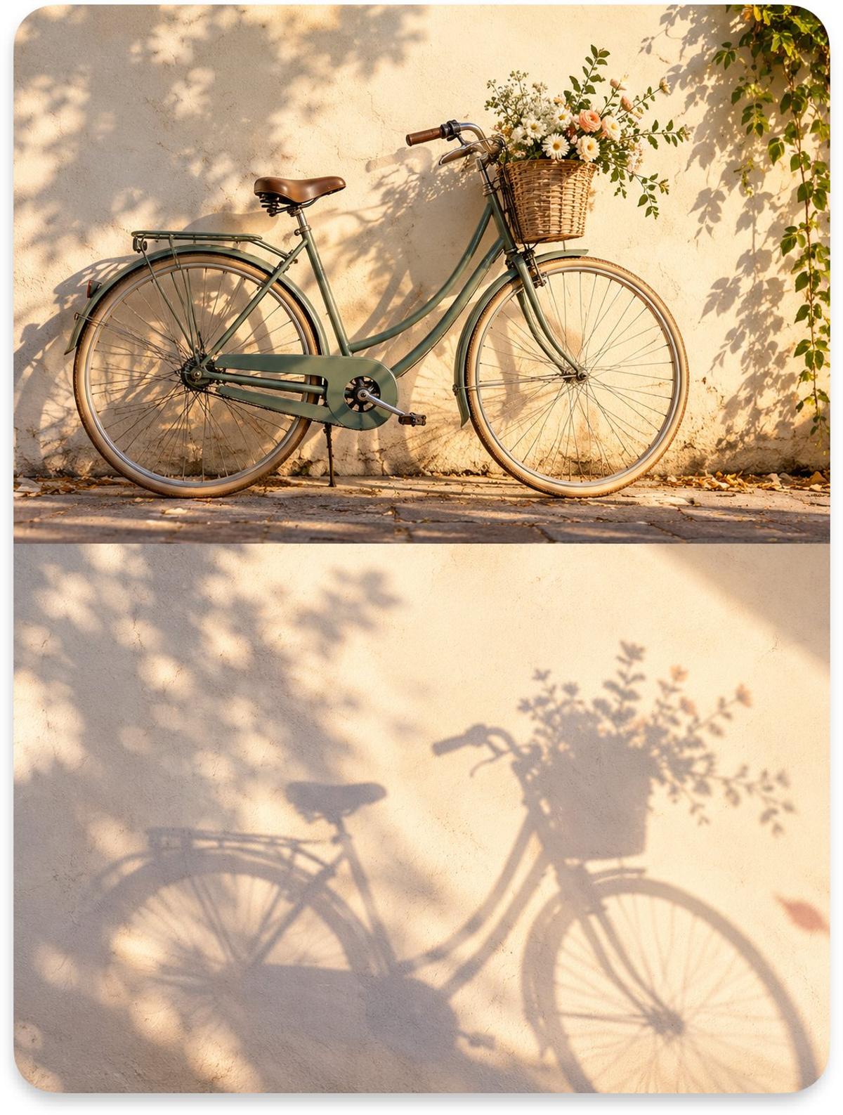 Afternoon Shadows on a Quiet White Wall