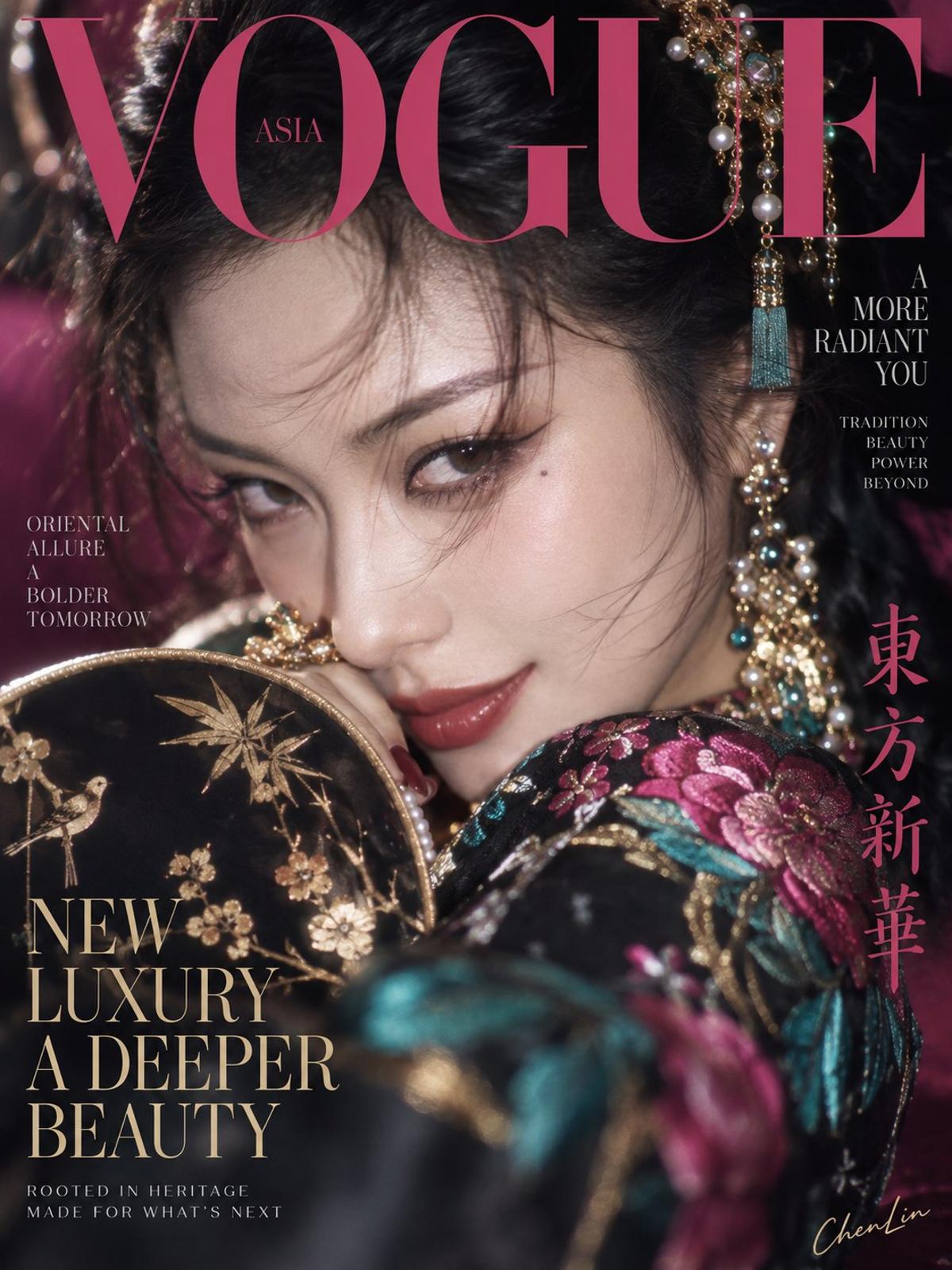 Opulent Eastern Fashion Magazine Close-Up