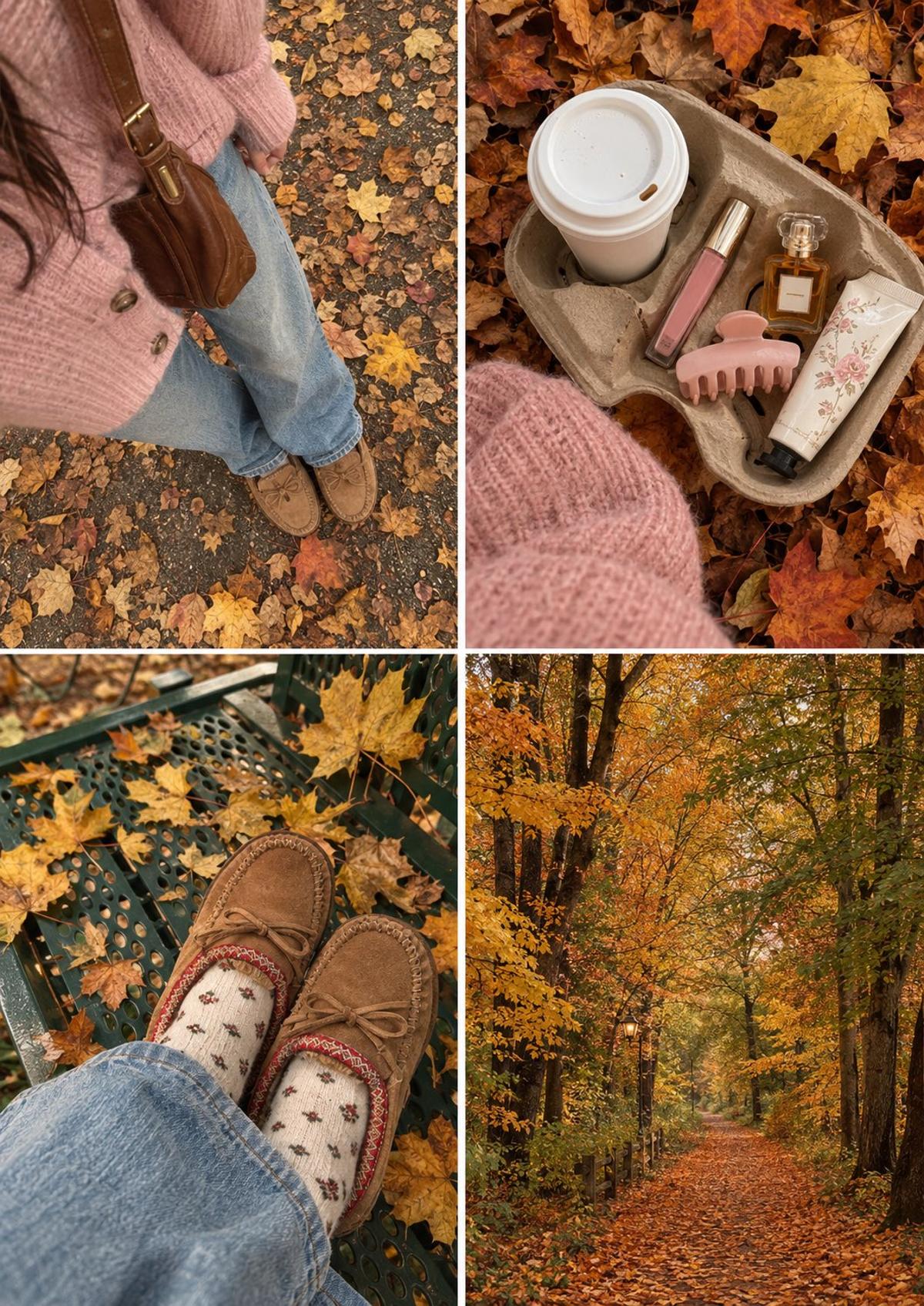 Cozy Autumn Lifestyle Photo Collage