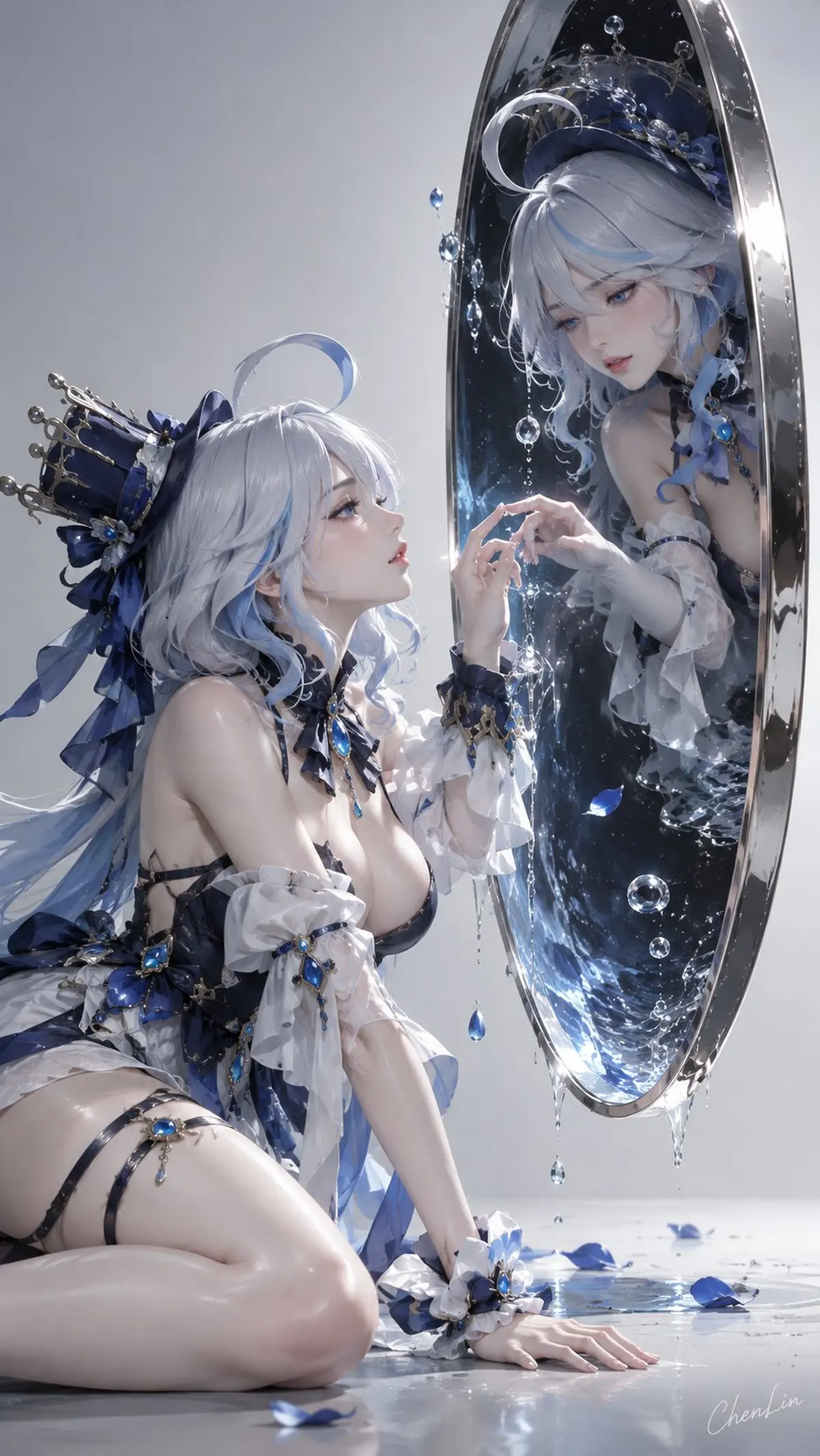 Surreal Character Portraits with a Mirror Paradox
