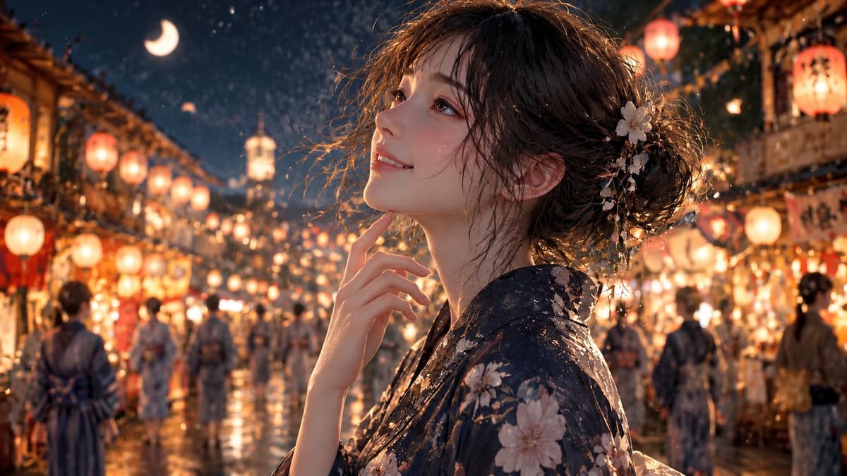 A Smile Through Tears at a Summer Festival