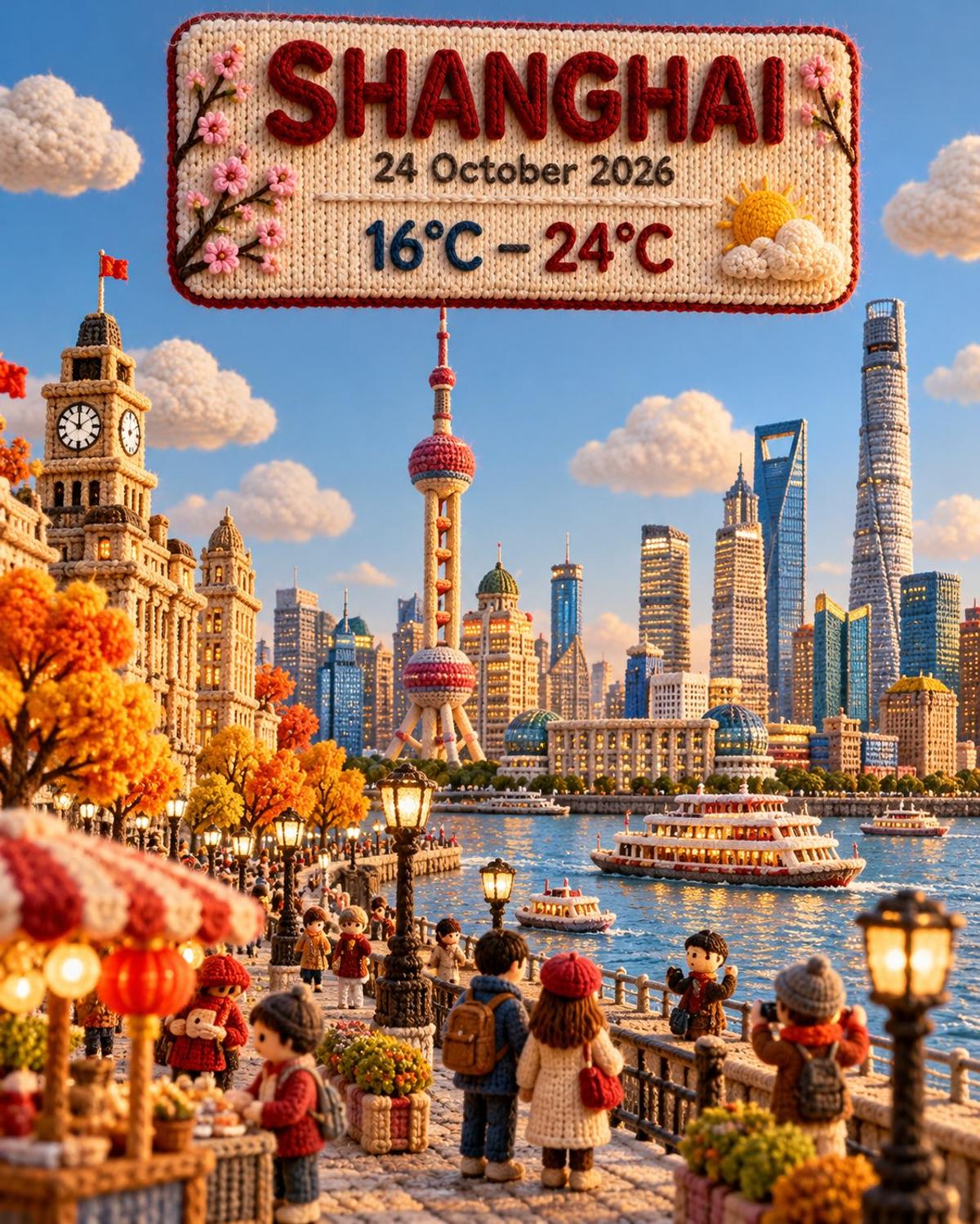 Crochet Miniature City Weather Card