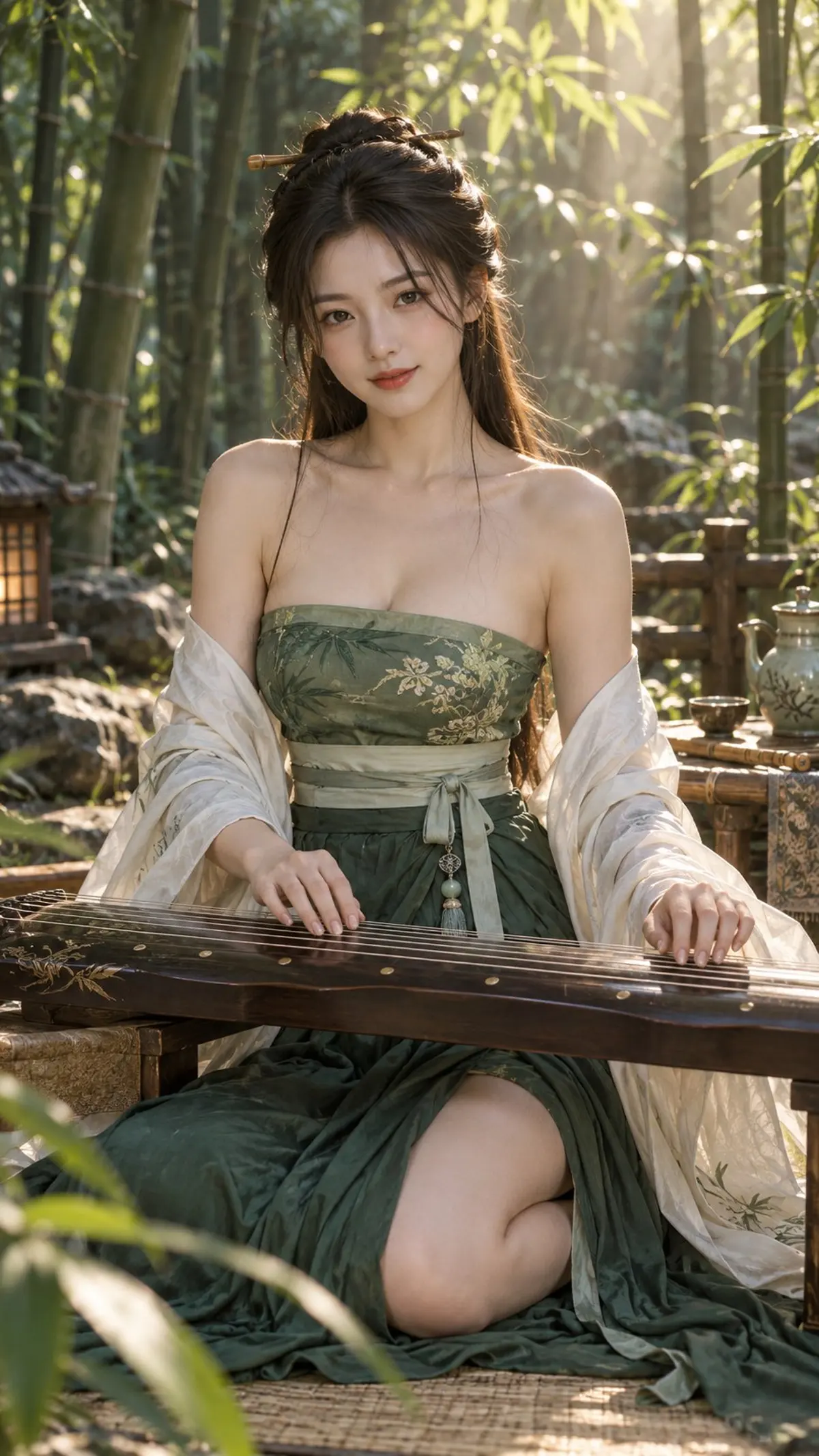 Guqin Player in a Wei–Jin Bamboo Grove