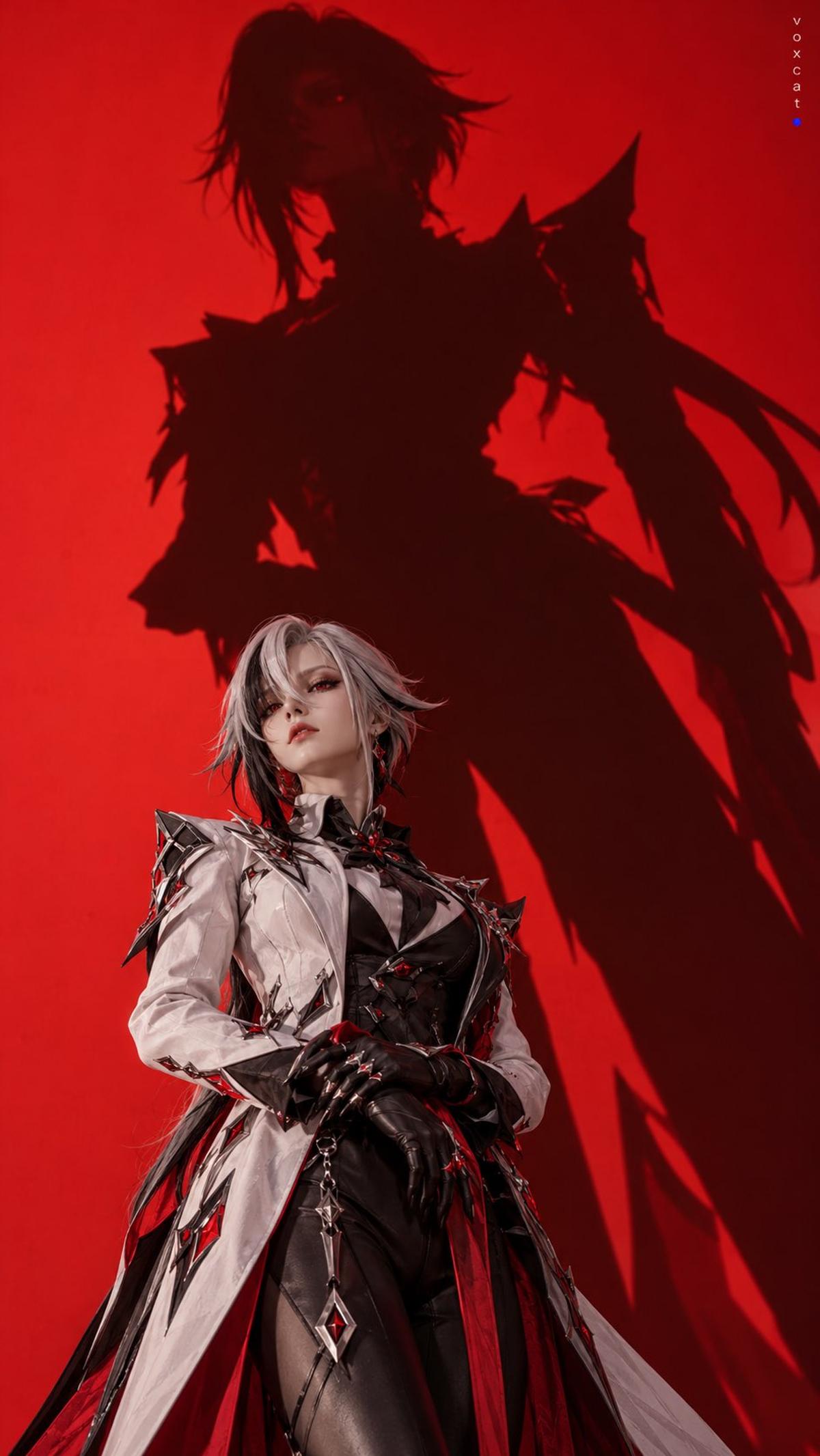 Live-Action Character Poster with a Monumental Shadow