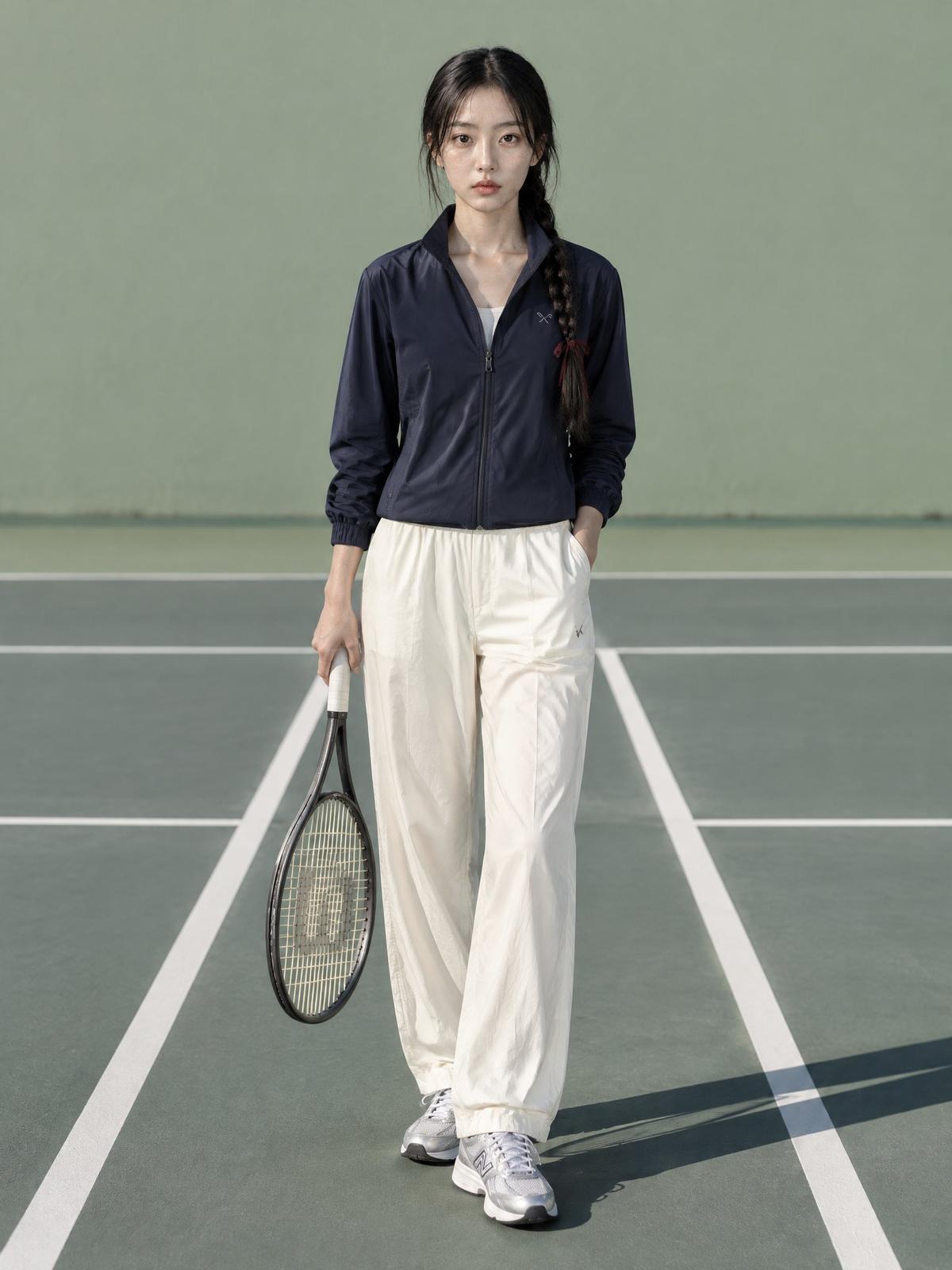 Sport Luxe Tennis Court Fashion Editorial
