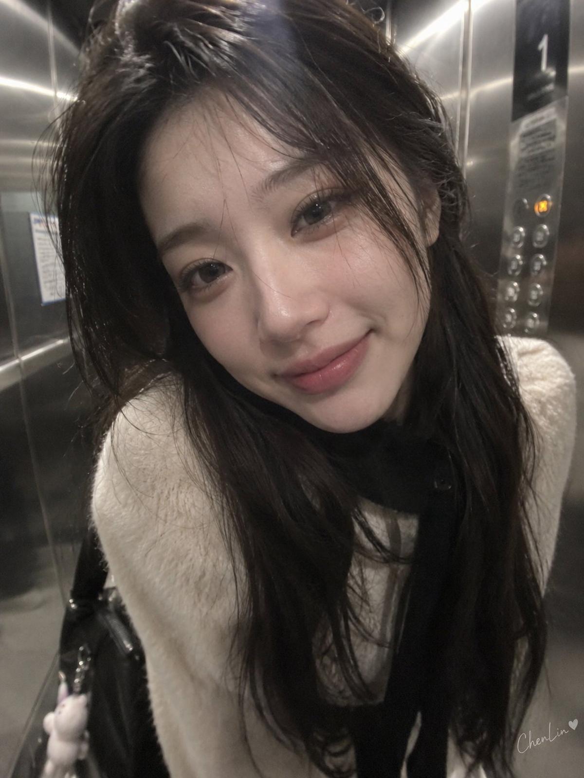 Close-up Korean-style iPhone candid portrait