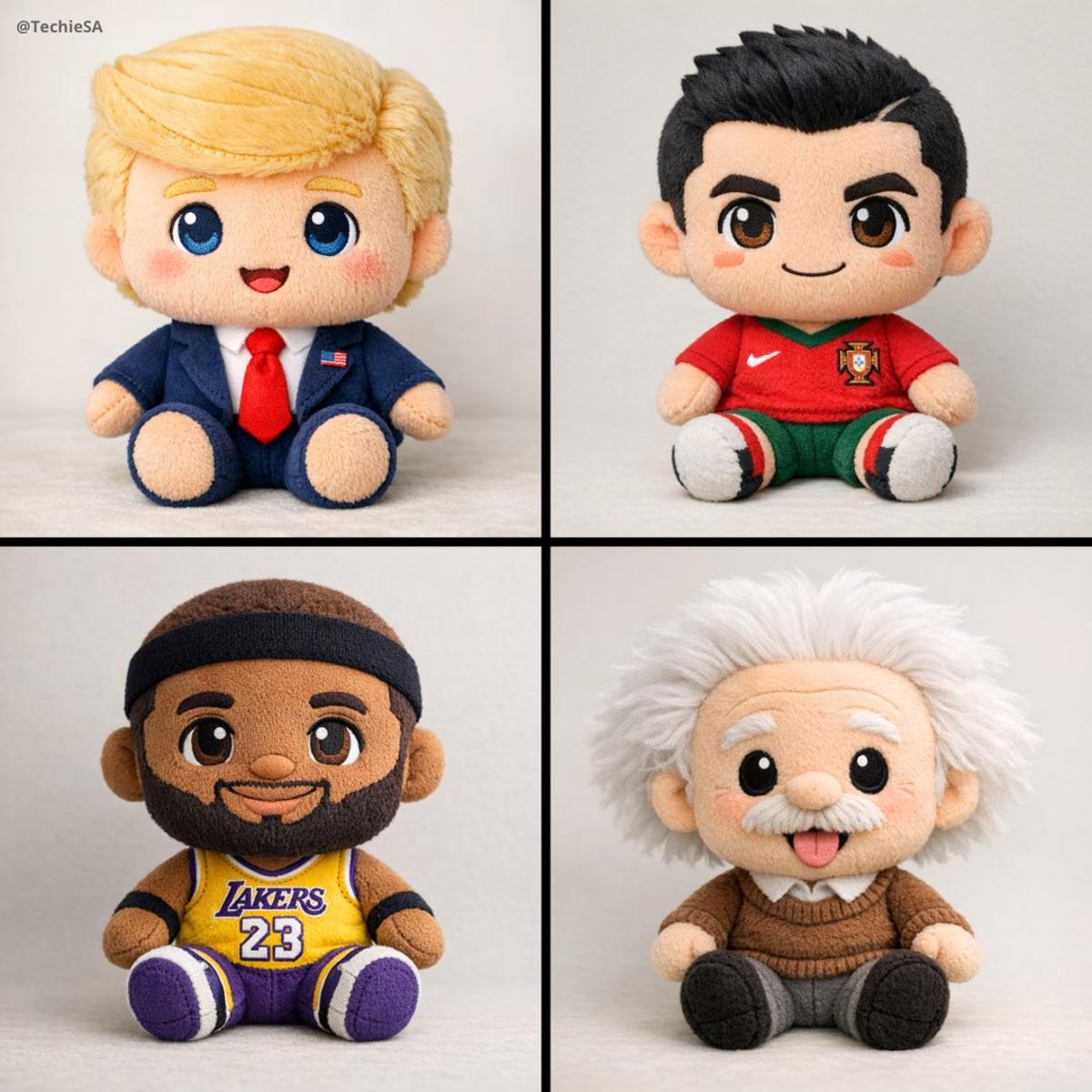 A soft, high-quality plush toy of [CHARACTER], with an overs