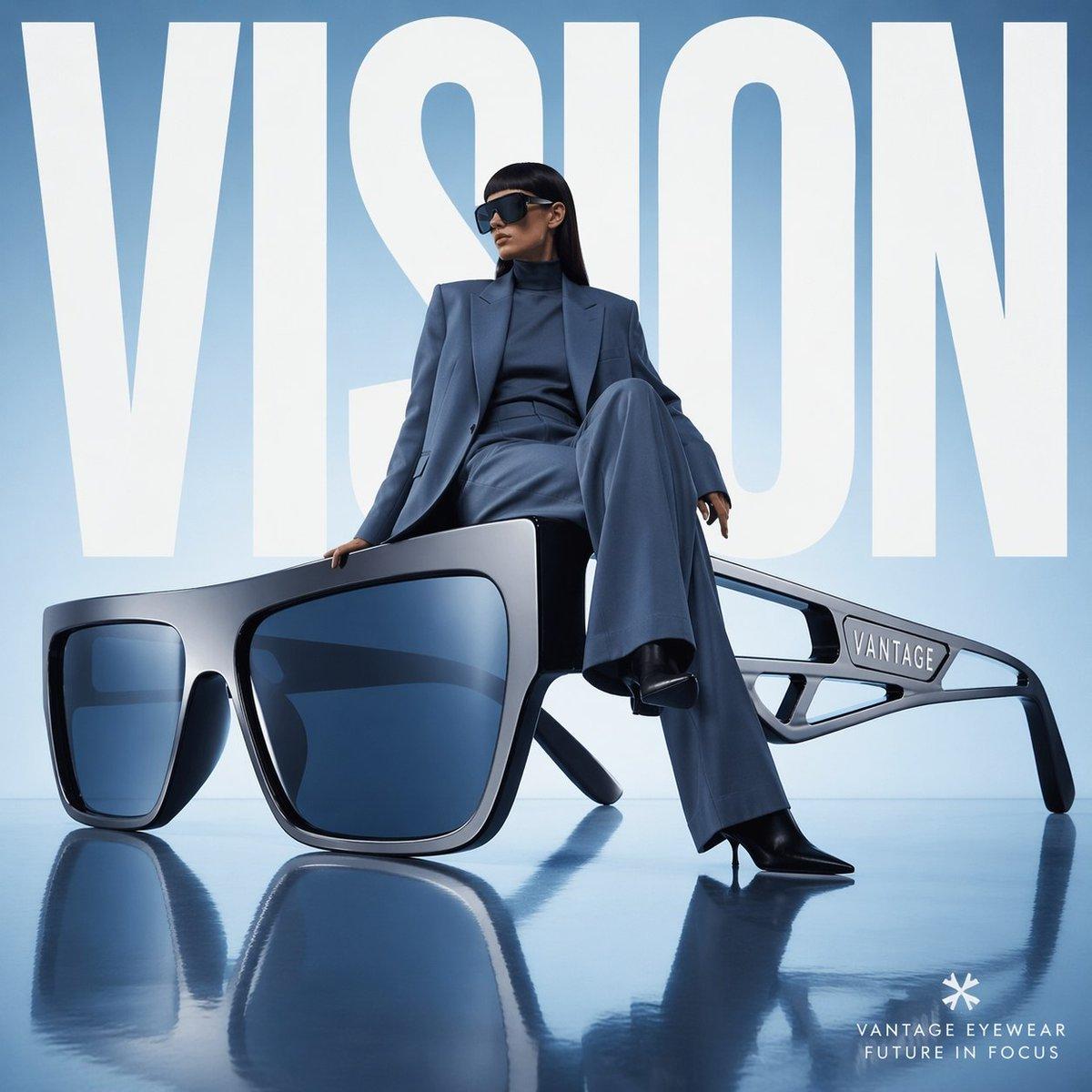 Avant-garde fashion advertisement, oversized futuristic sung
