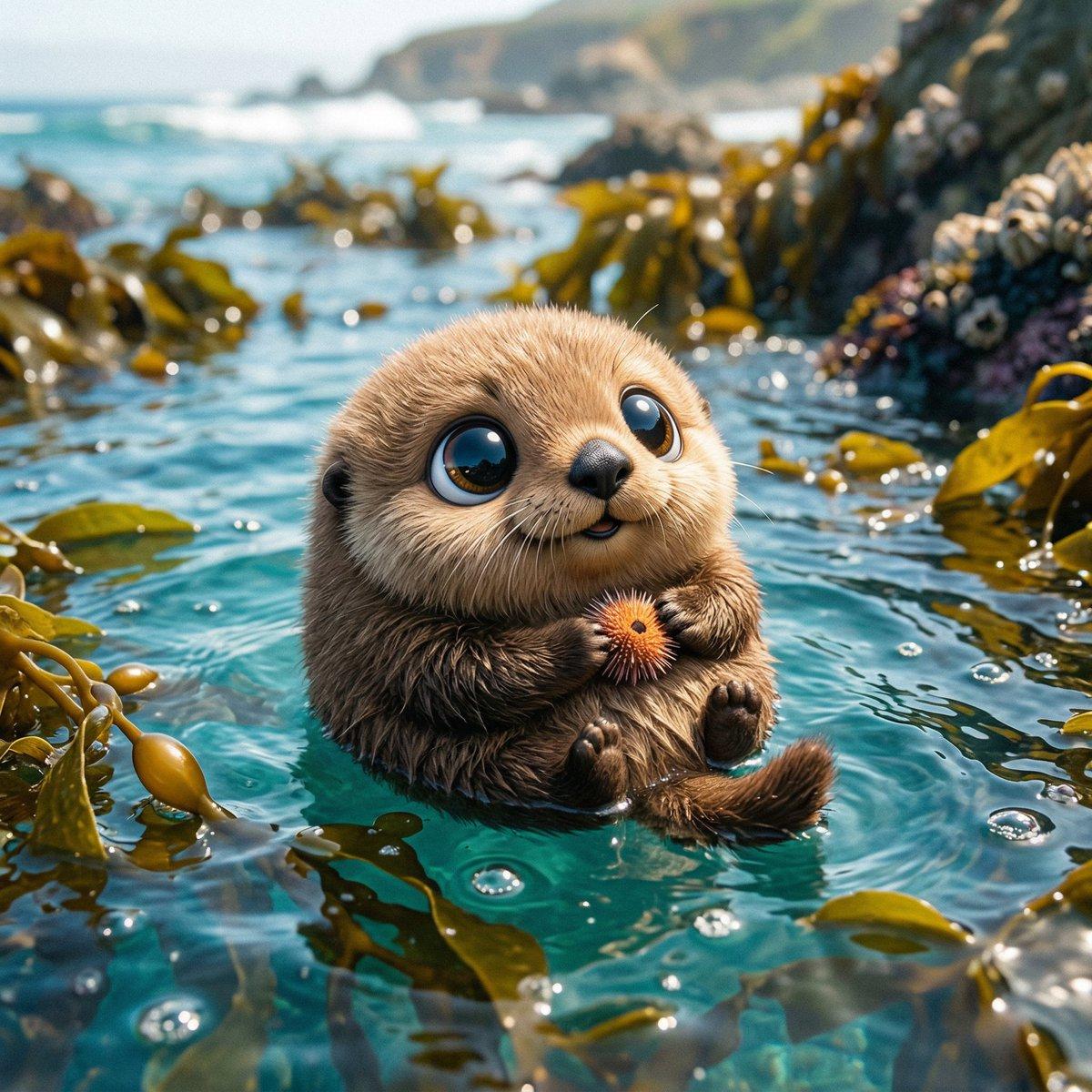 Make a photo of a cute ball-shaped version of a [animal], wi