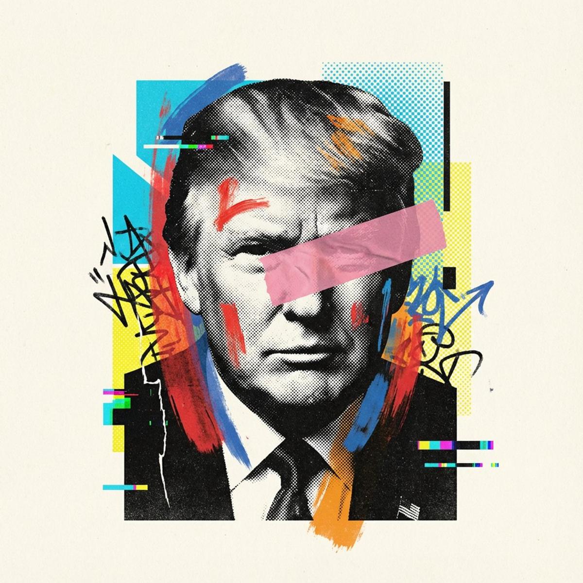 [PERSON \ BRAND] visualized as the central masterpiece of a 