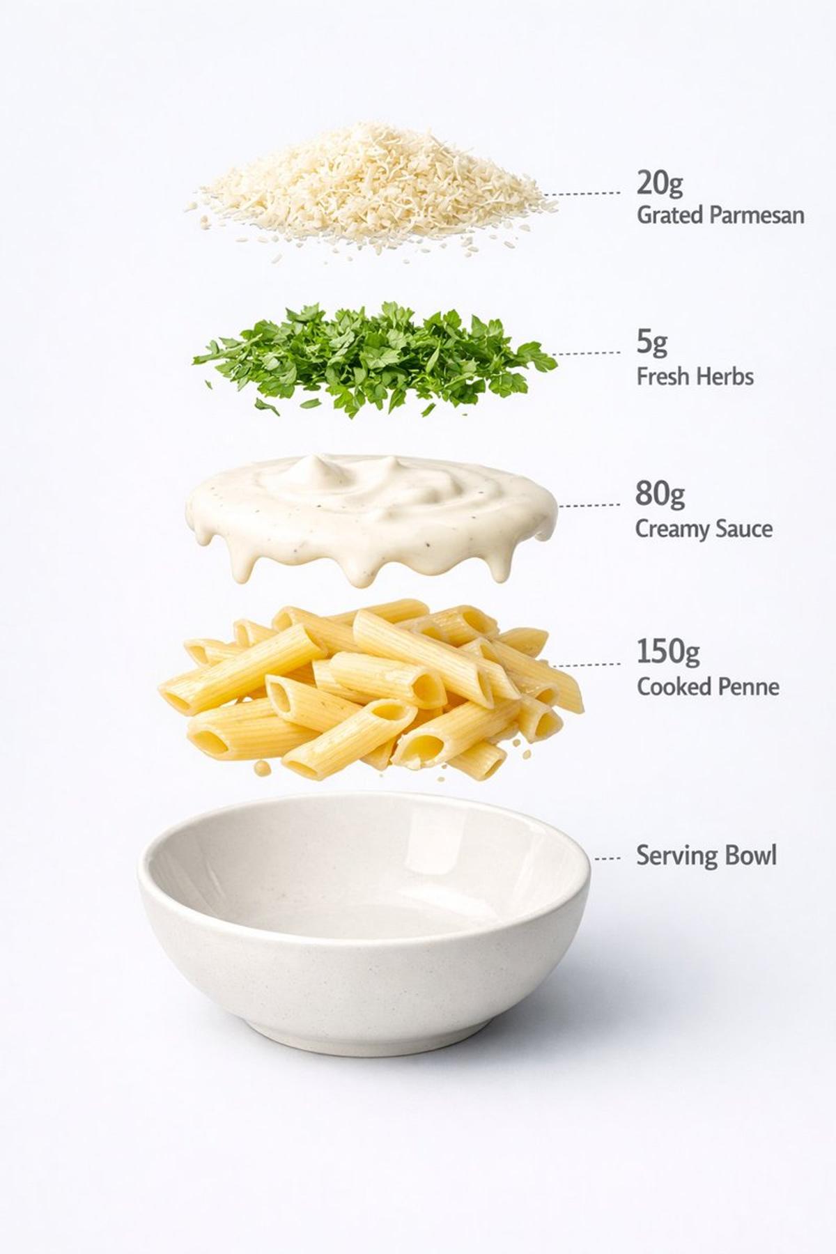 Ultra-realistic food photography of a prepared creamy white