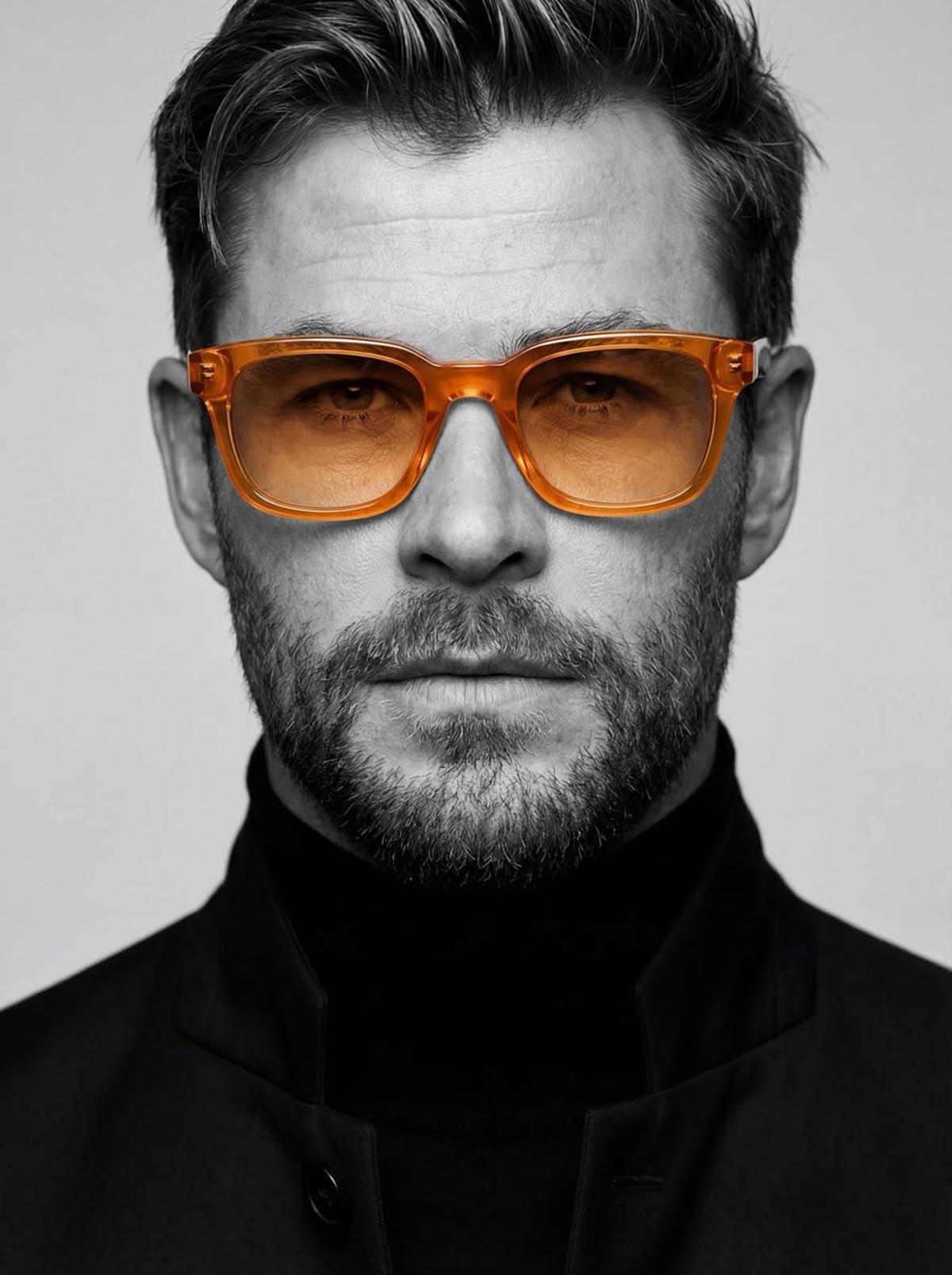 Ultra-realistic studio portrait of a man, close-up headshot,