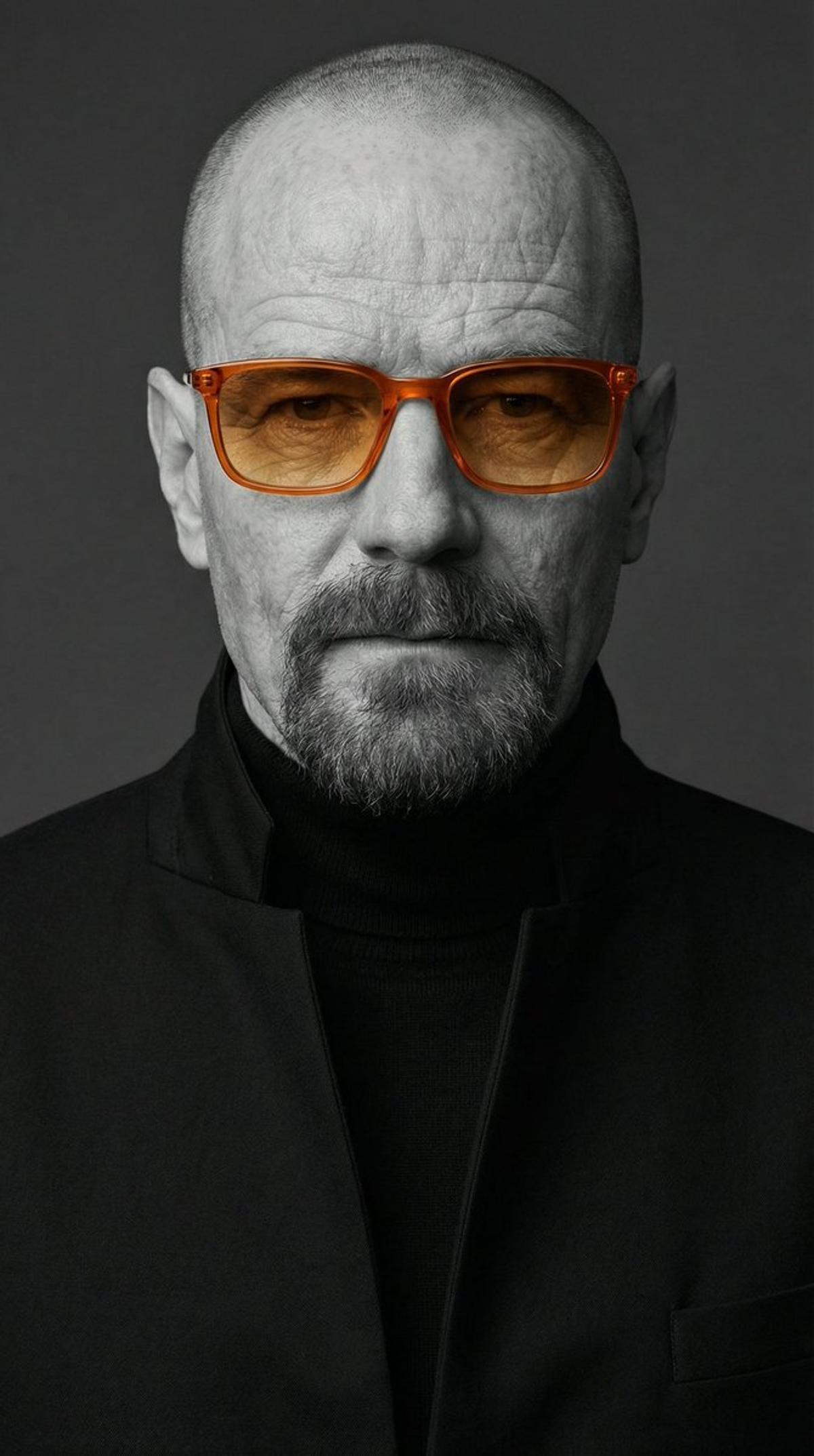 A studio-style close-up editorial portrait of a person with