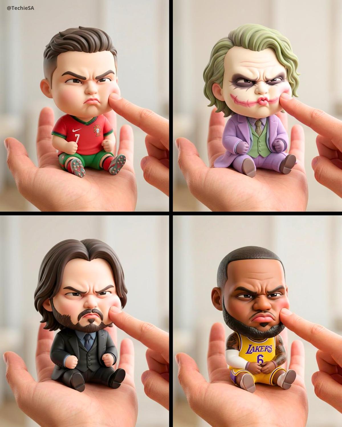 A mini chibi version of the character in the uploaded image,
