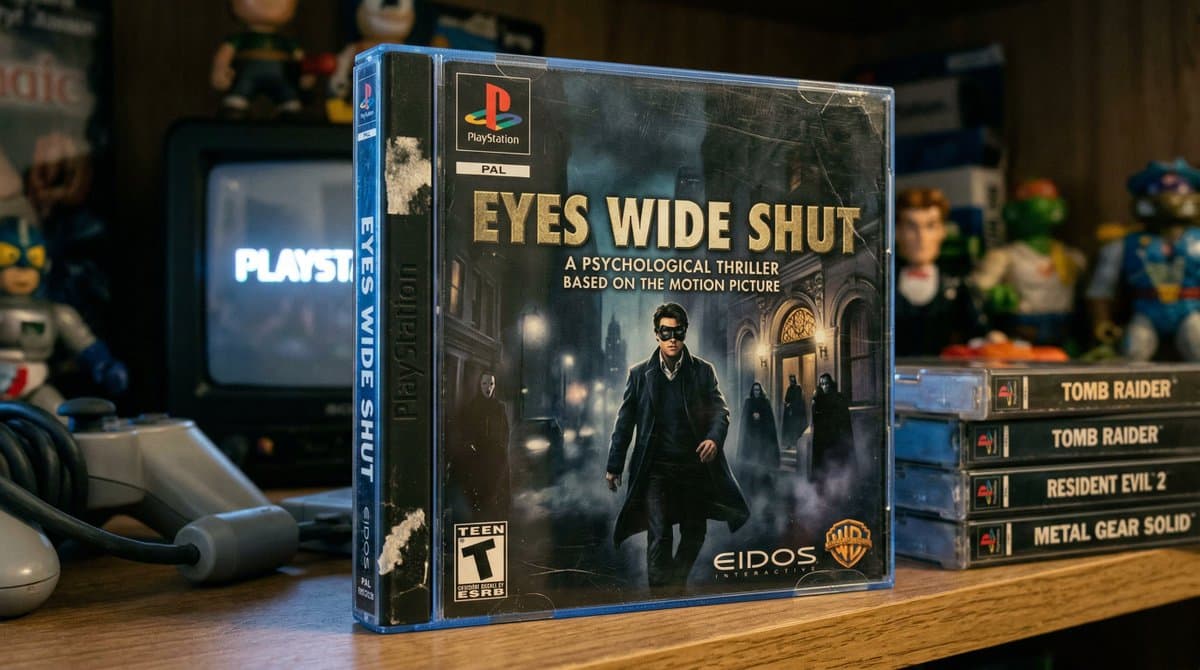 playstation 1 game case with a movie tie-in game that seems 