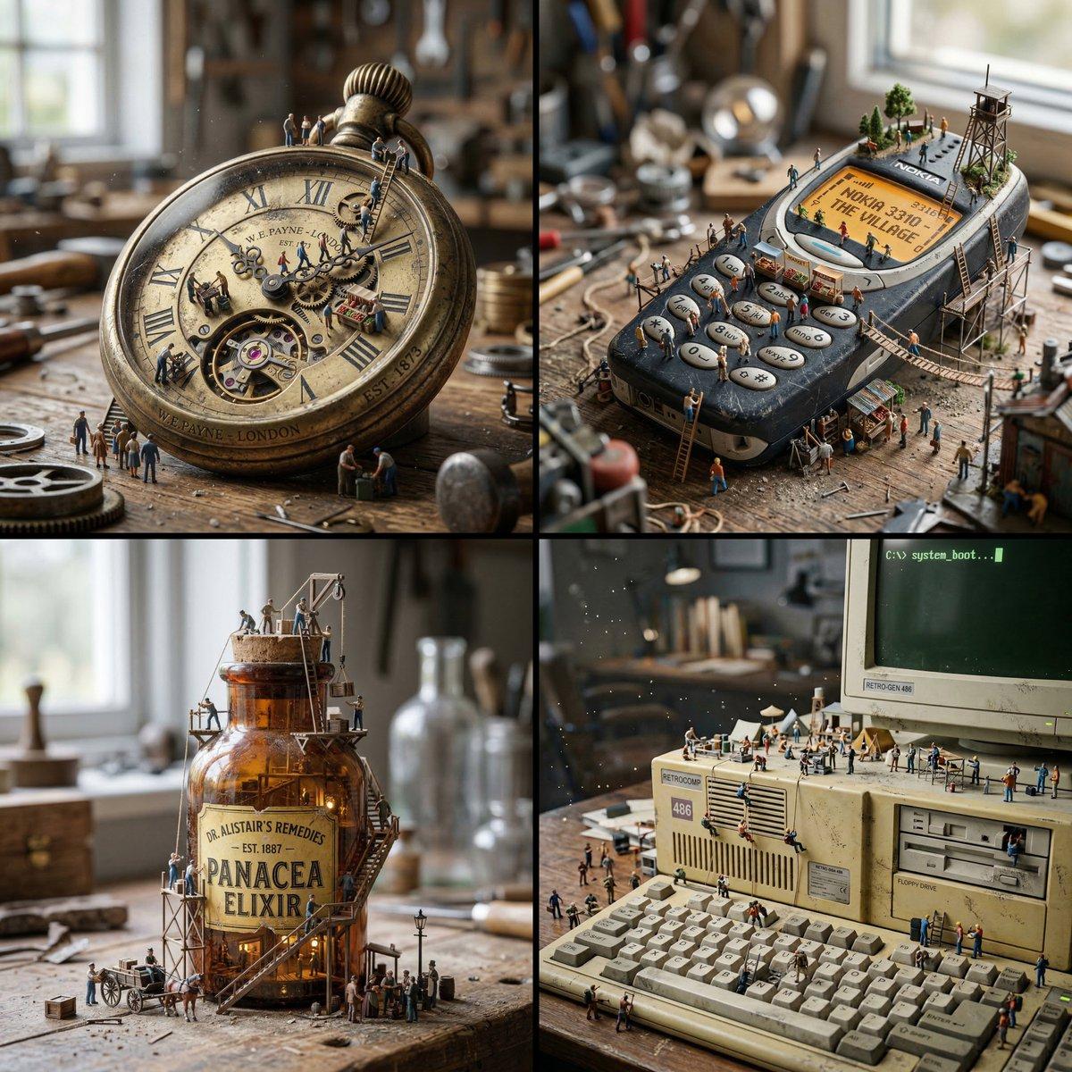 Create a hyper-realistic macro photograph of a miniature sur