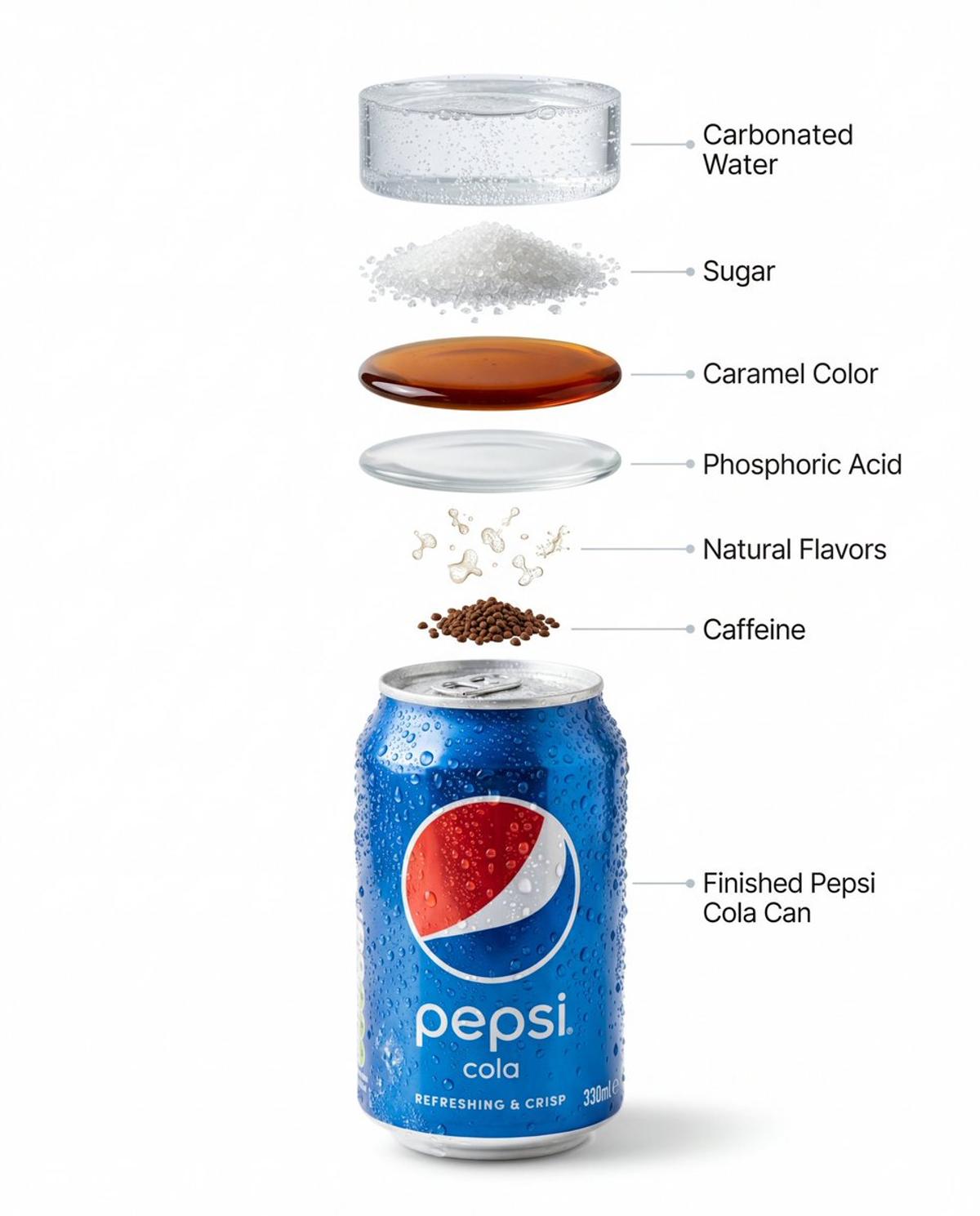  High-quality professional product photography of a chilled 