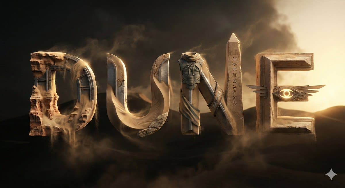 Create a cinematic 3D typographic composition spelling [WORD