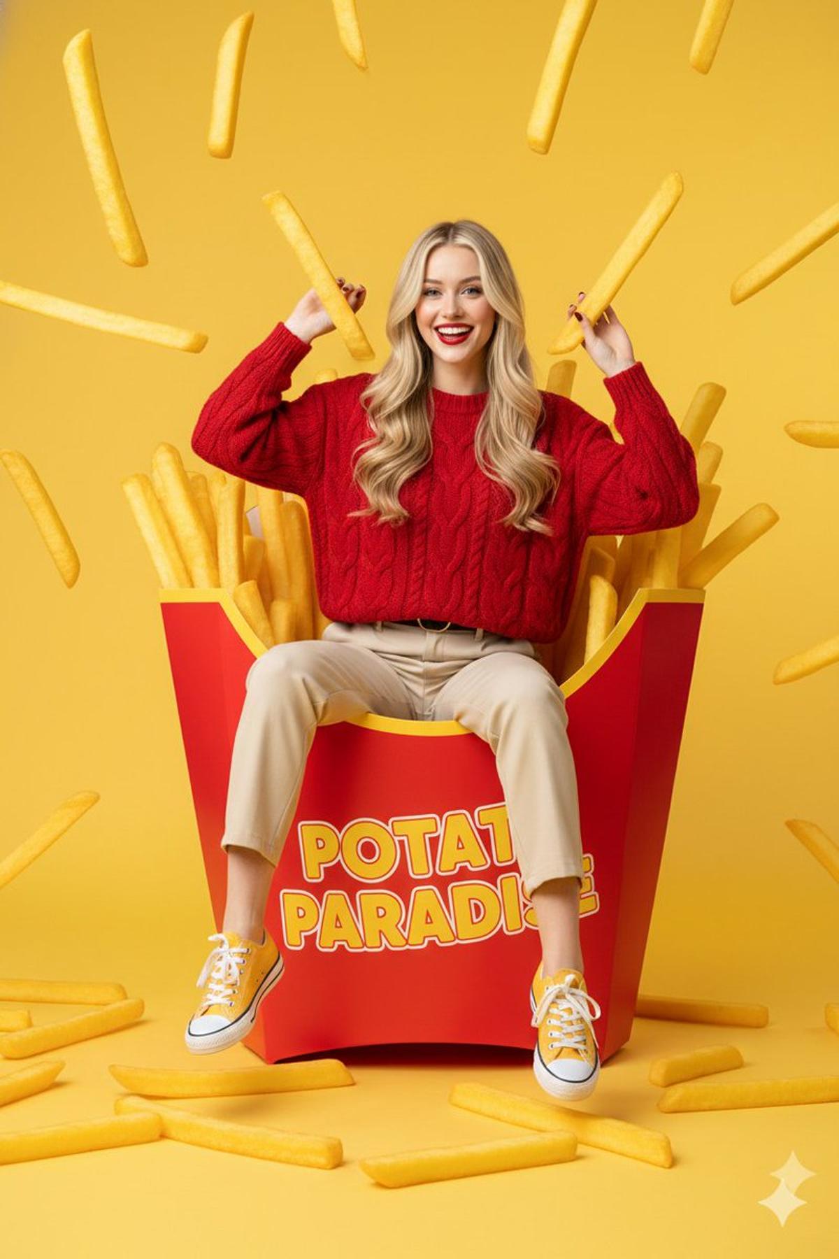 {
"prompt": "young western woman with long blonde hair sit