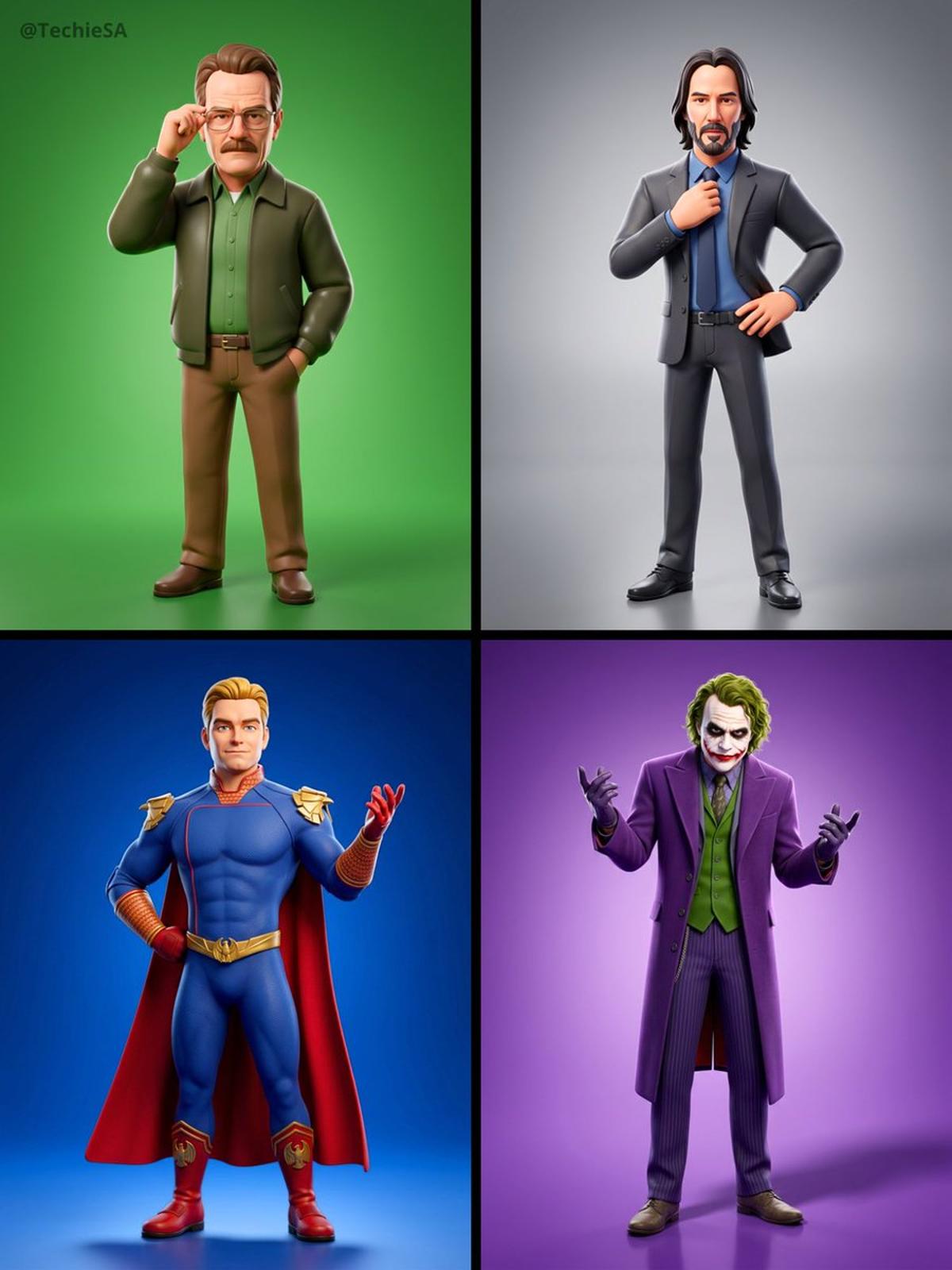 Transform the referenced person into a premium stylized 3D a