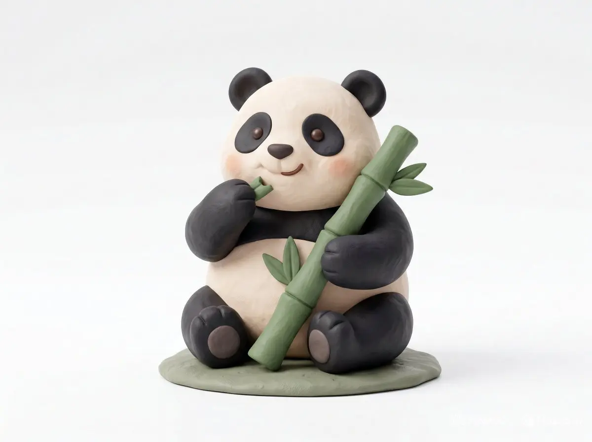 Cute 3D render of a [subject], matte surface, kneaded clay i