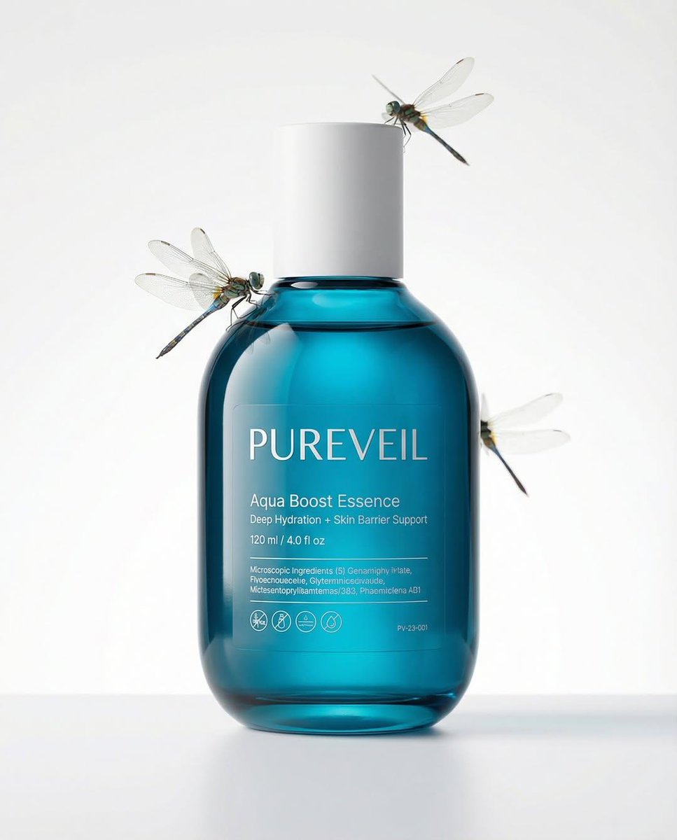 A professional skincare shot of a [product container] with [