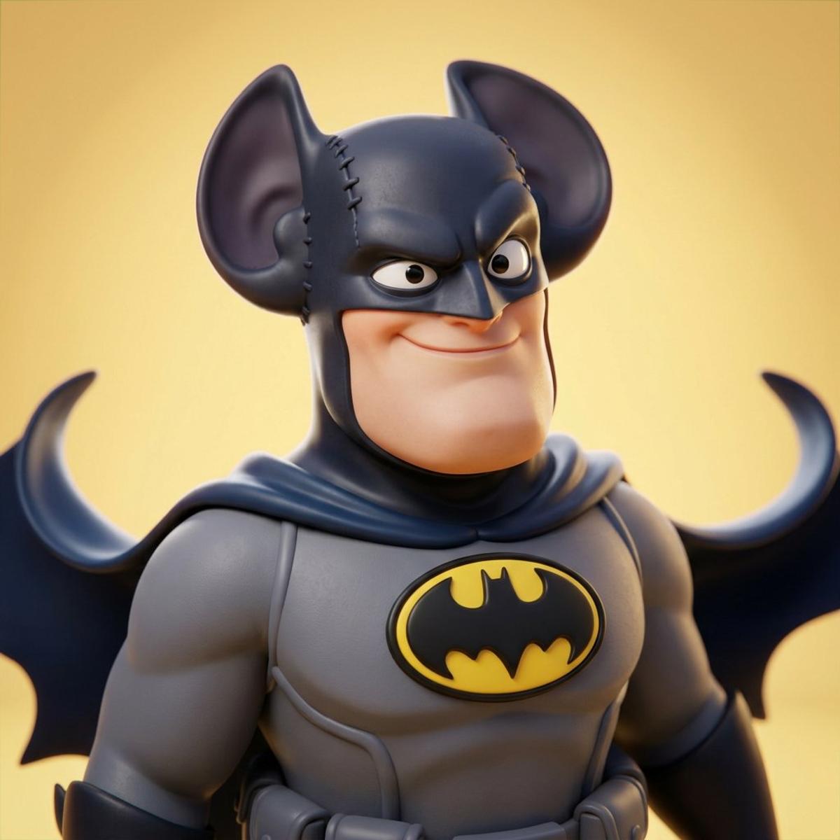 High-quality stylized 3D CGI big-head cartoon render of Harr