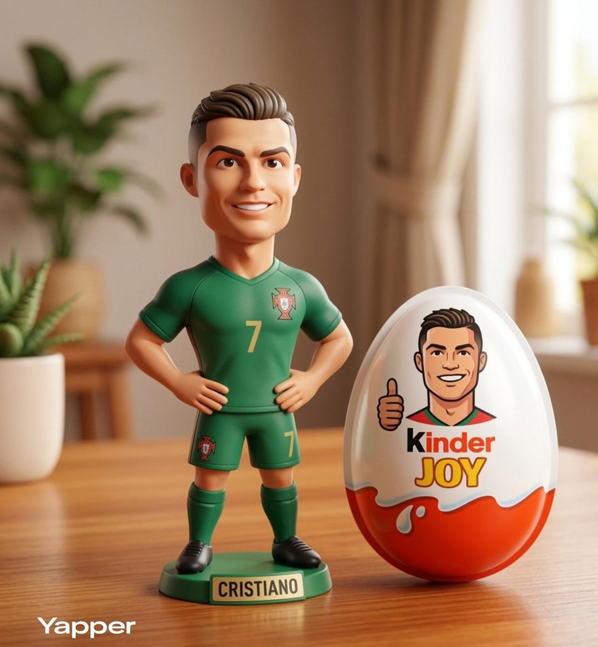 A cute stylized 3D collectible figurine inspired by Cristian