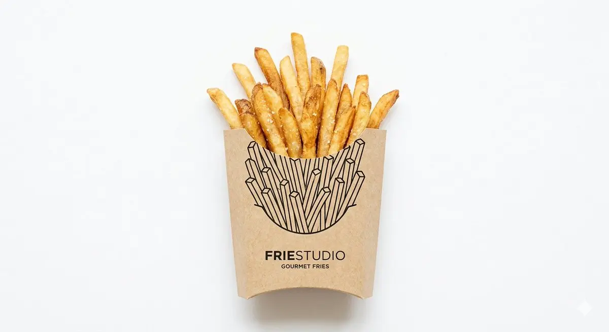 minimal studio shot on pure white background, real [Food Nam