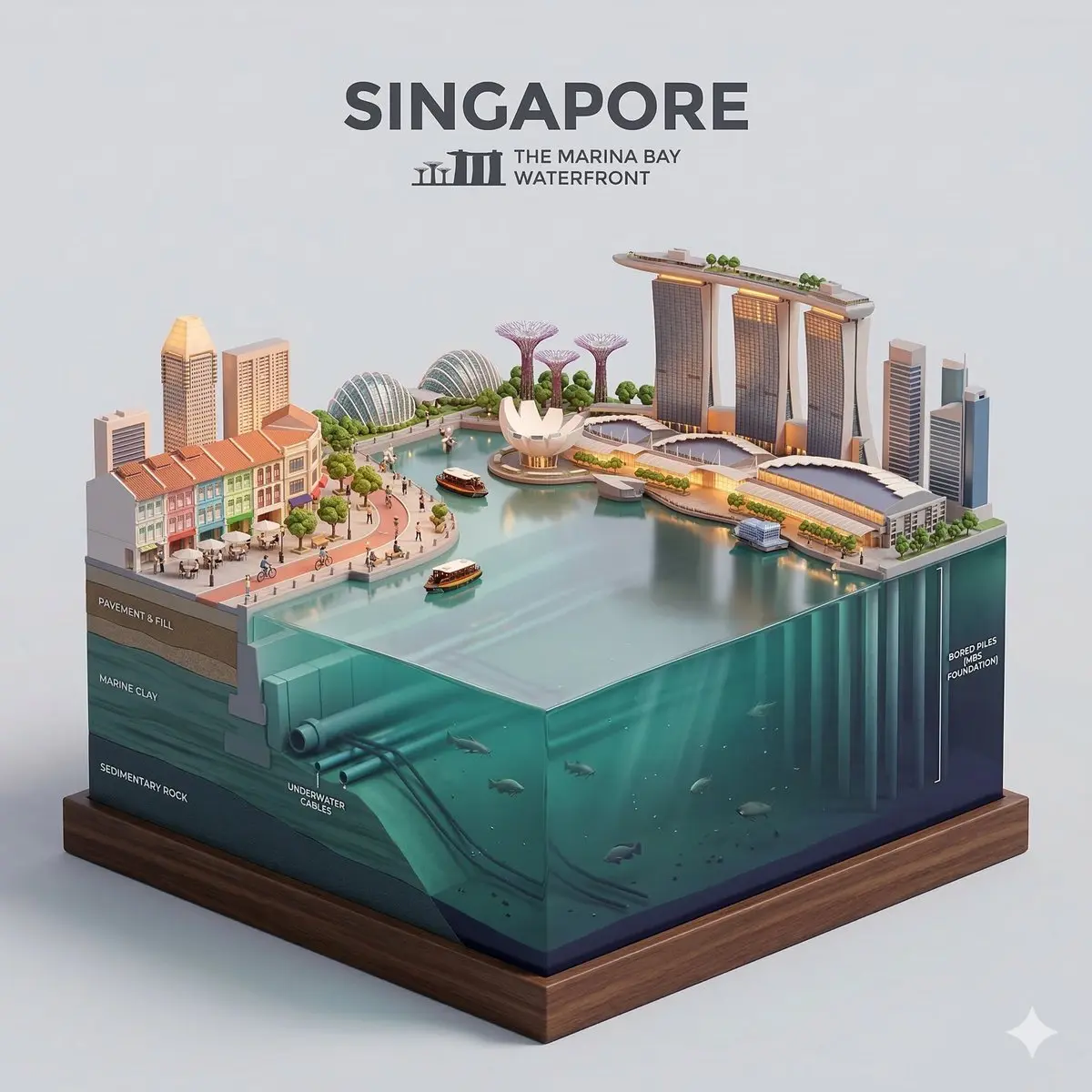 Present a clear, side-facing isometric miniature 3D cartoon