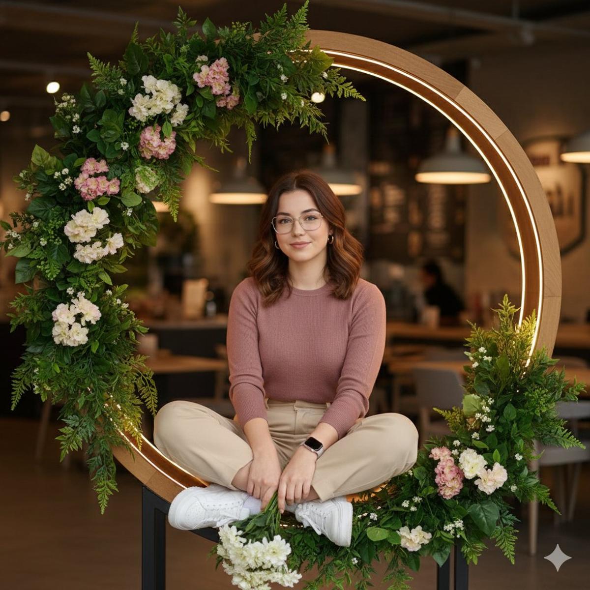 Create an ultra-realistic, high-end lifestyle portrait of on
