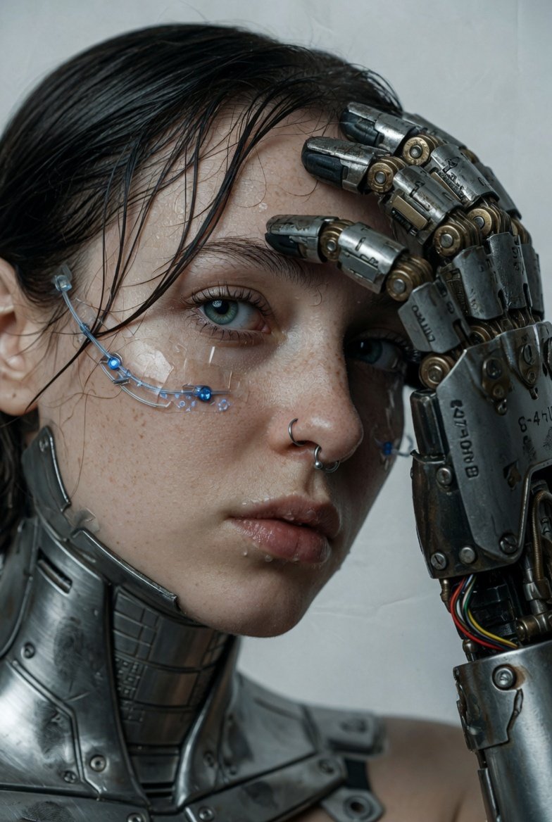 A hyper-realistic, cinematic extreme close-up portrait of a 
