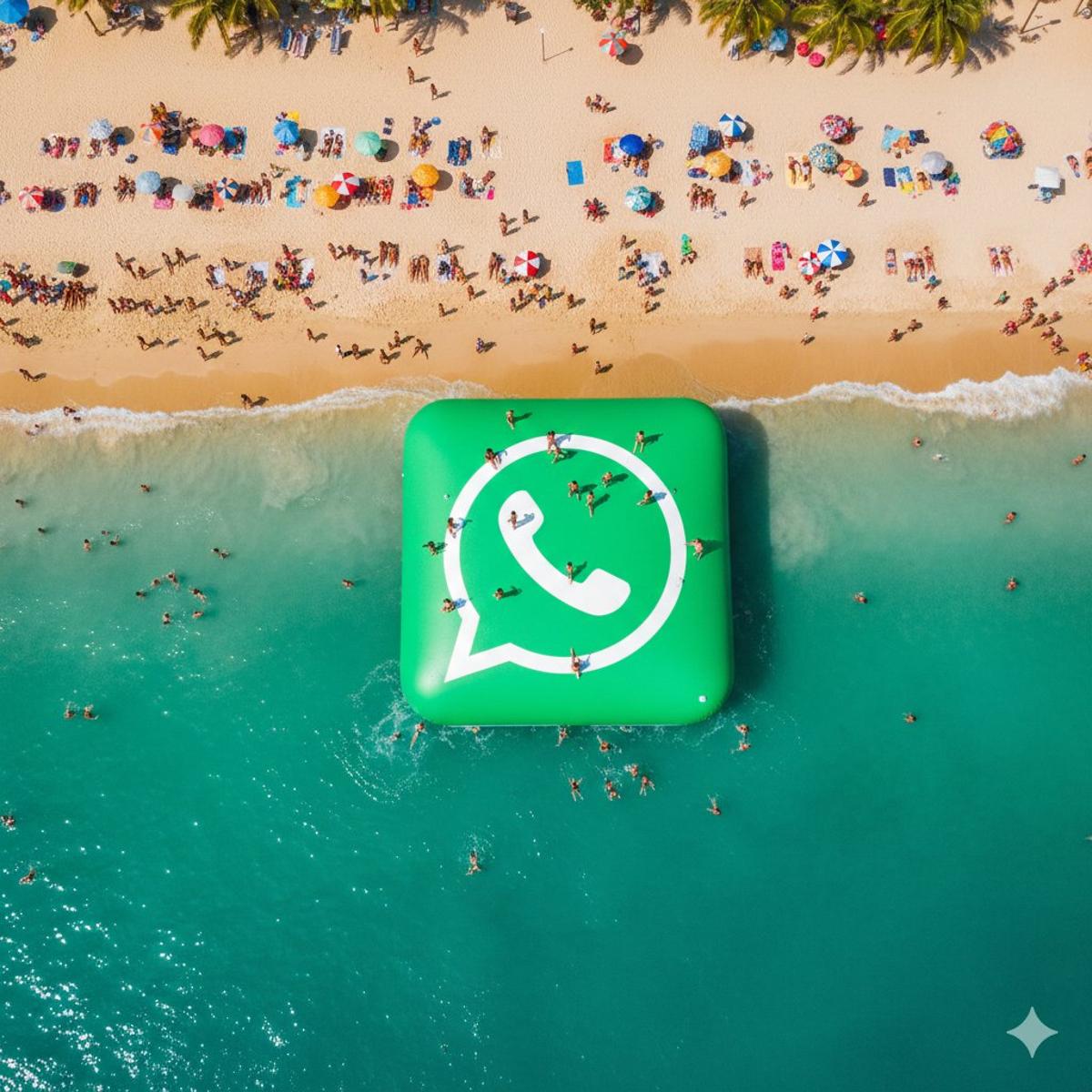 {
"prompt": "massive giant inflatable WhatsApp logo floati