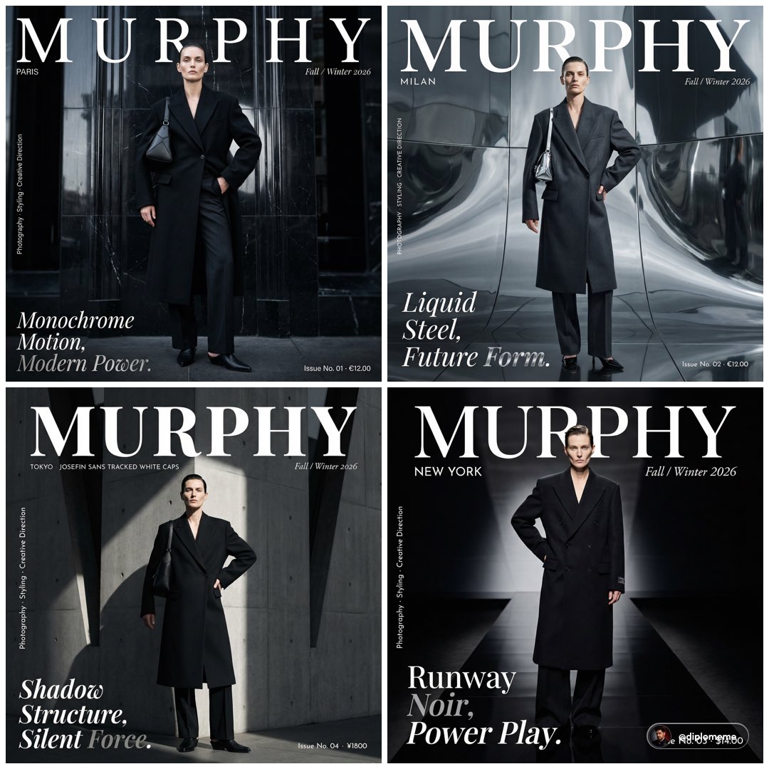 Murphy magazine fashion editorial photograph. Androgynous mo